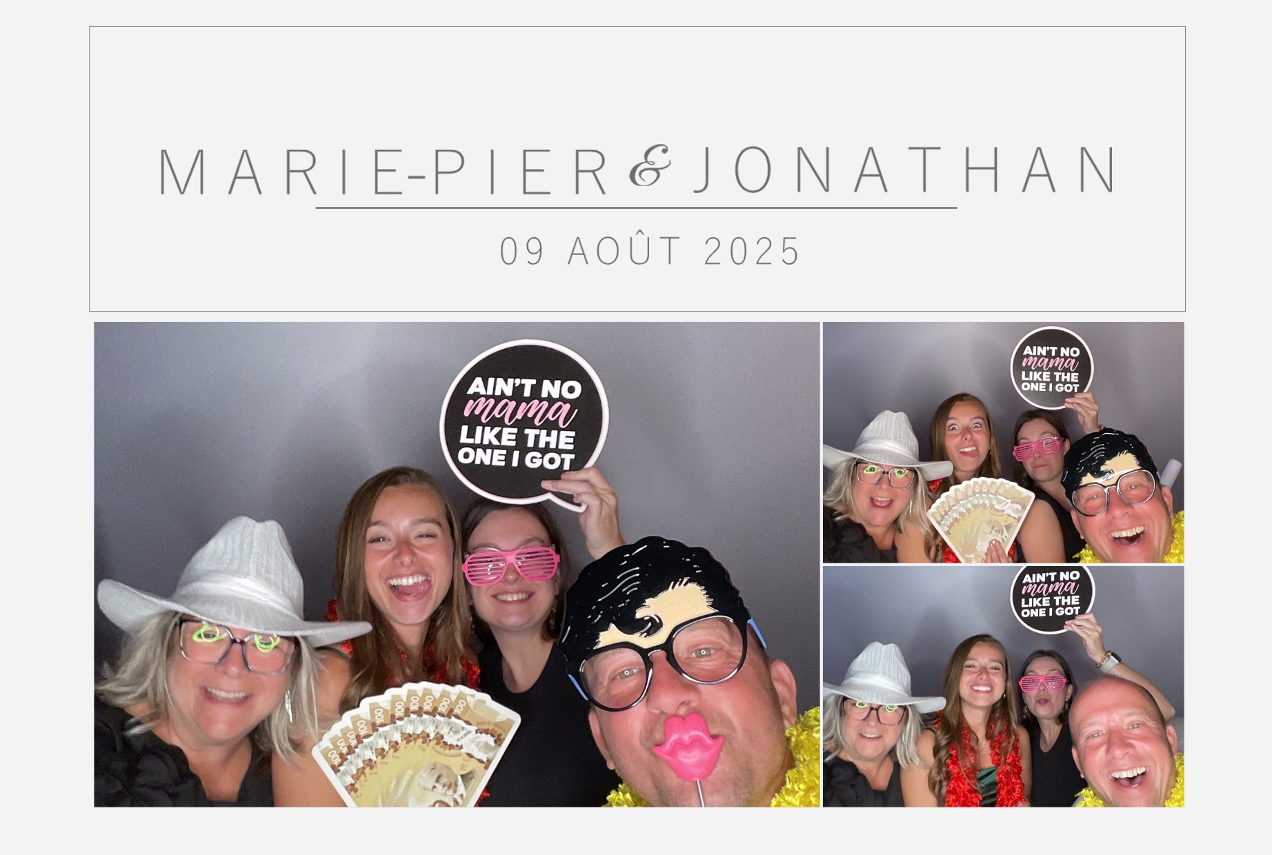 Mariage Marie-Pier et Jonathan  | View more photos from the event at album.pbooth.red/u/Photobooth-RED/Mariage-Marie-Pier-et-Jonathan