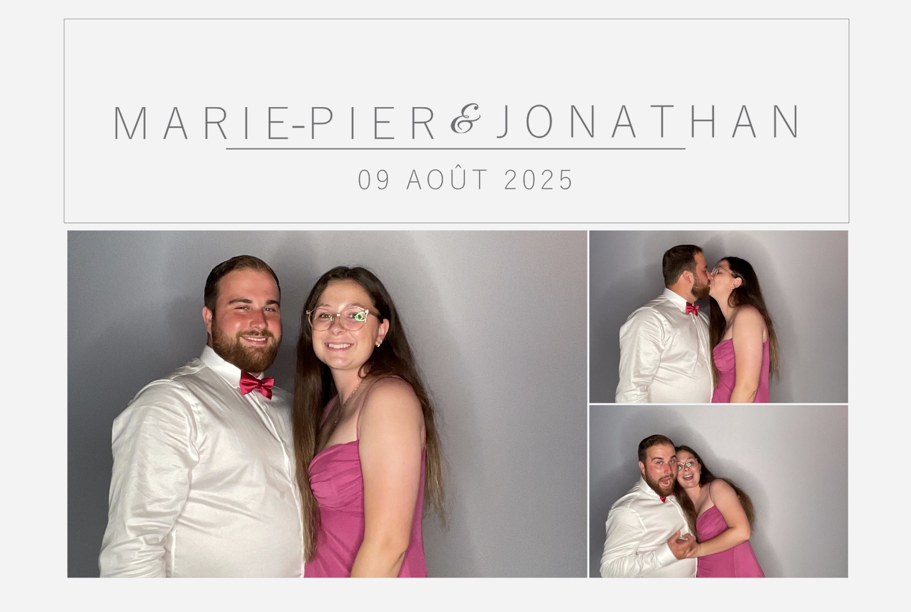 Mariage Marie-Pier et Jonathan  | View more photos from the event at album.pbooth.red/u/Photobooth-RED/Mariage-Marie-Pier-et-Jonathan