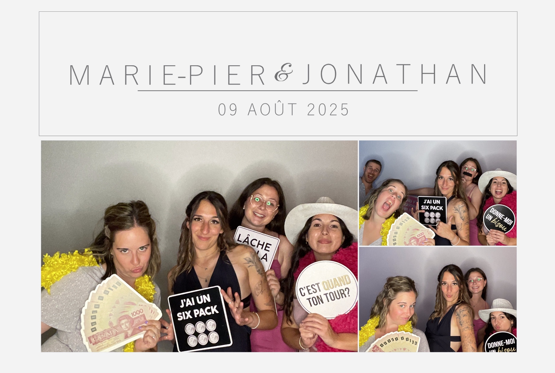 Mariage Marie-Pier et Jonathan  | View more photos from the event at album.pbooth.red/u/Photobooth-RED/Mariage-Marie-Pier-et-Jonathan