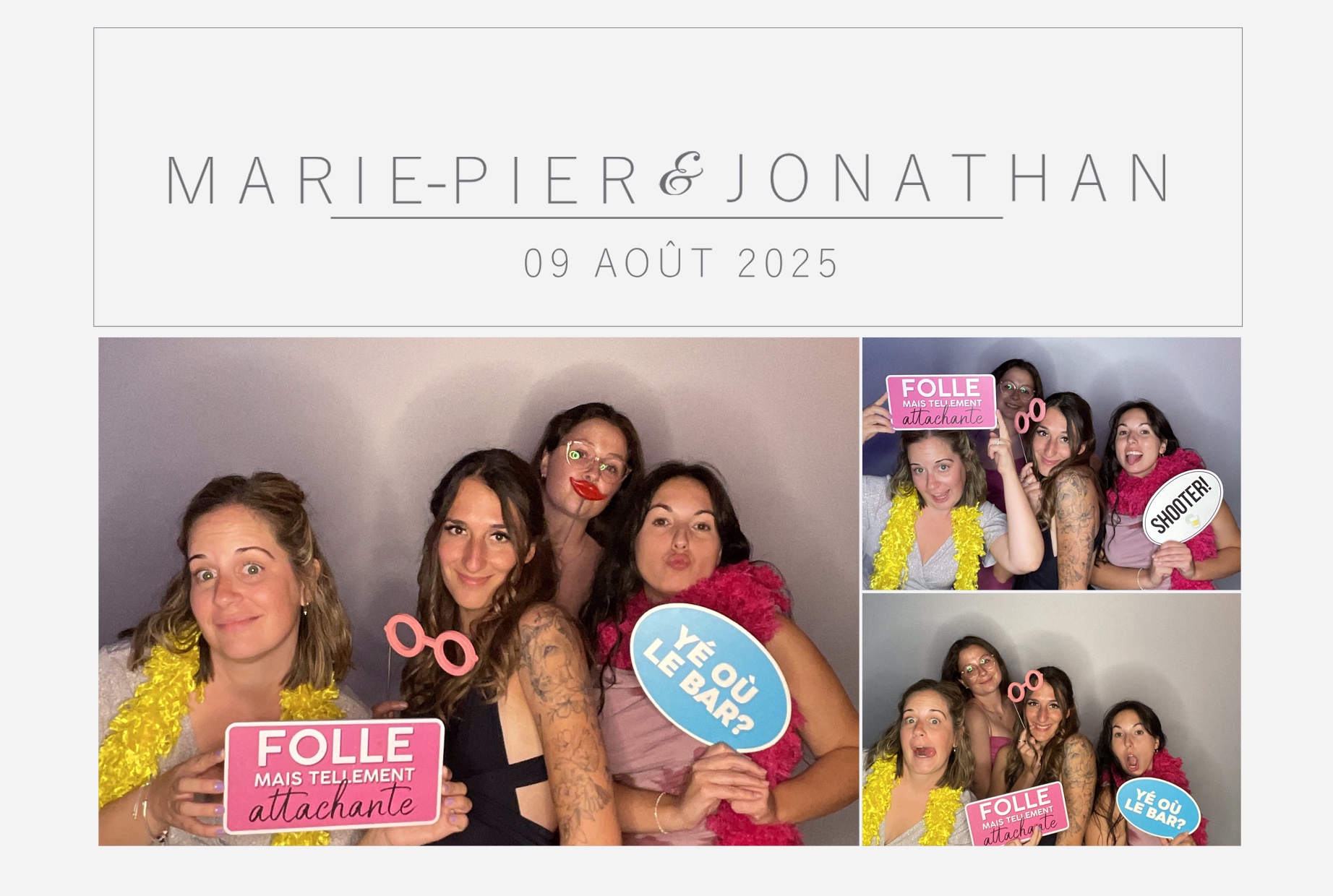 Mariage Marie-Pier et Jonathan  | View more photos from the event at album.pbooth.red/u/Photobooth-RED/Mariage-Marie-Pier-et-Jonathan