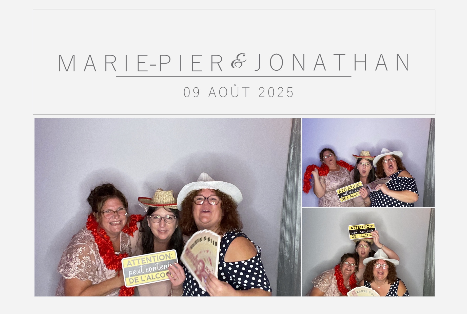 Mariage Marie-Pier et Jonathan  | View more photos from the event at album.pbooth.red/u/Photobooth-RED/Mariage-Marie-Pier-et-Jonathan