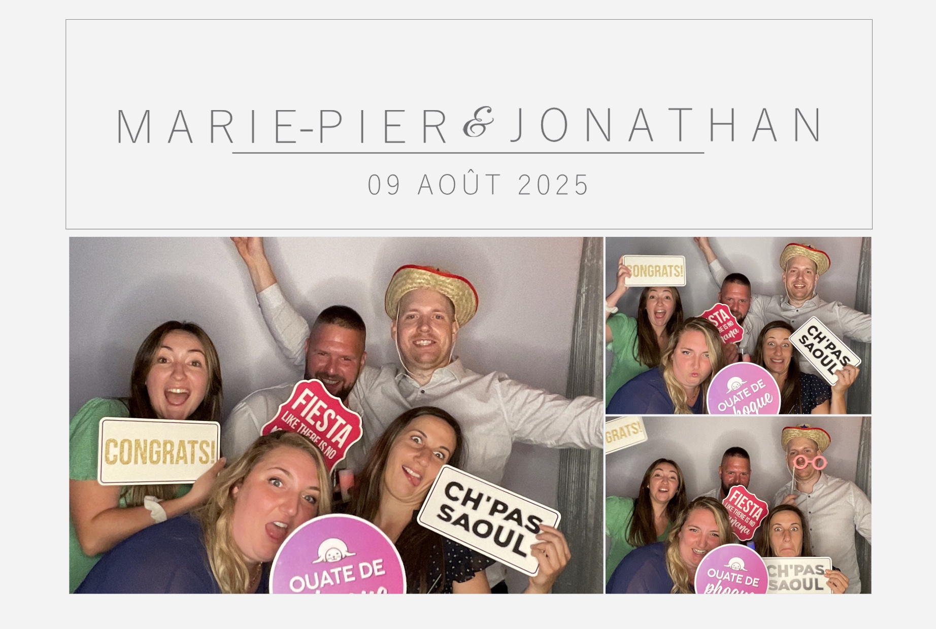 Mariage Marie-Pier et Jonathan  | View more photos from the event at album.pbooth.red/u/Photobooth-RED/Mariage-Marie-Pier-et-Jonathan