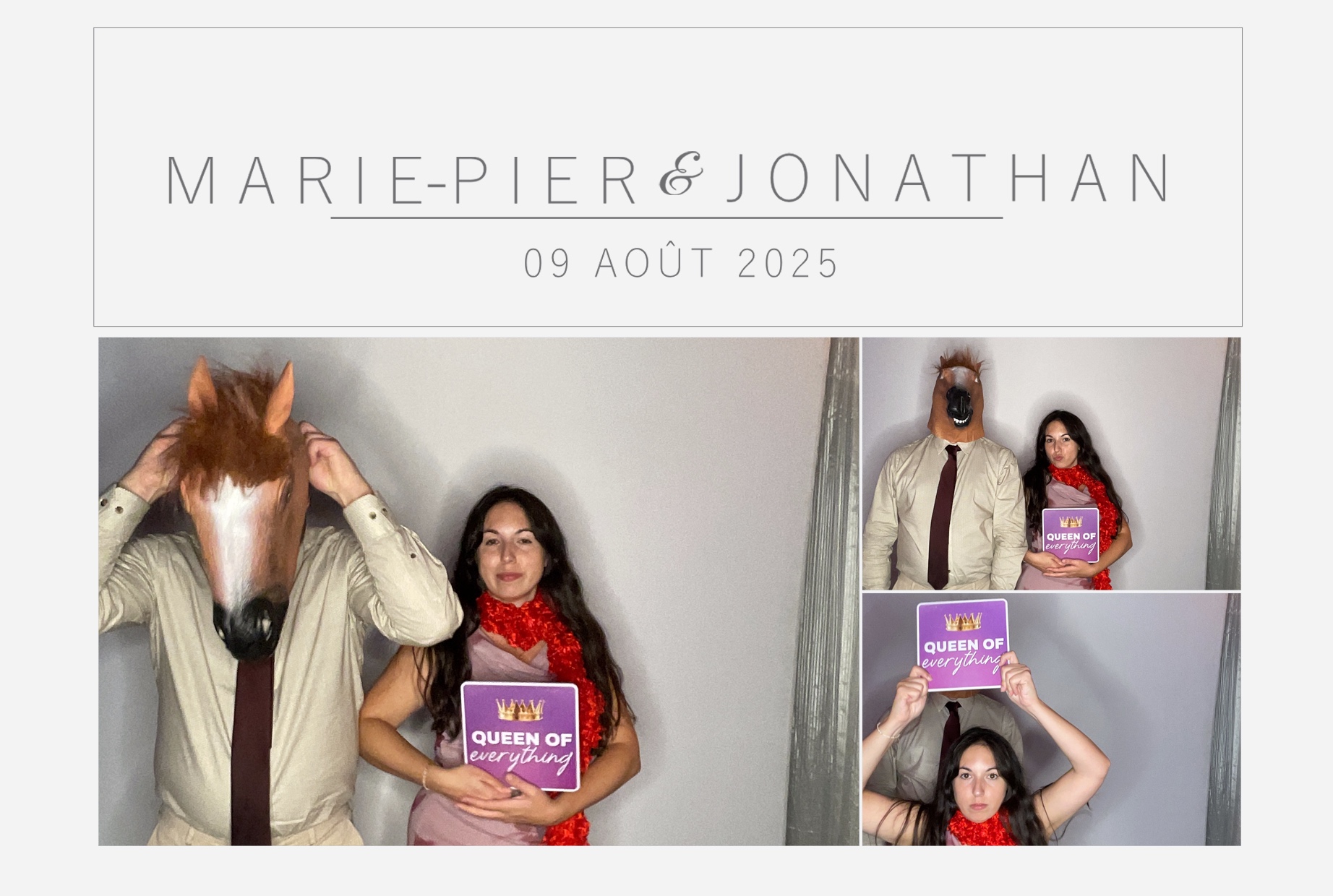 Mariage Marie-Pier et Jonathan  | View more photos from the event at album.pbooth.red/u/Photobooth-RED/Mariage-Marie-Pier-et-Jonathan