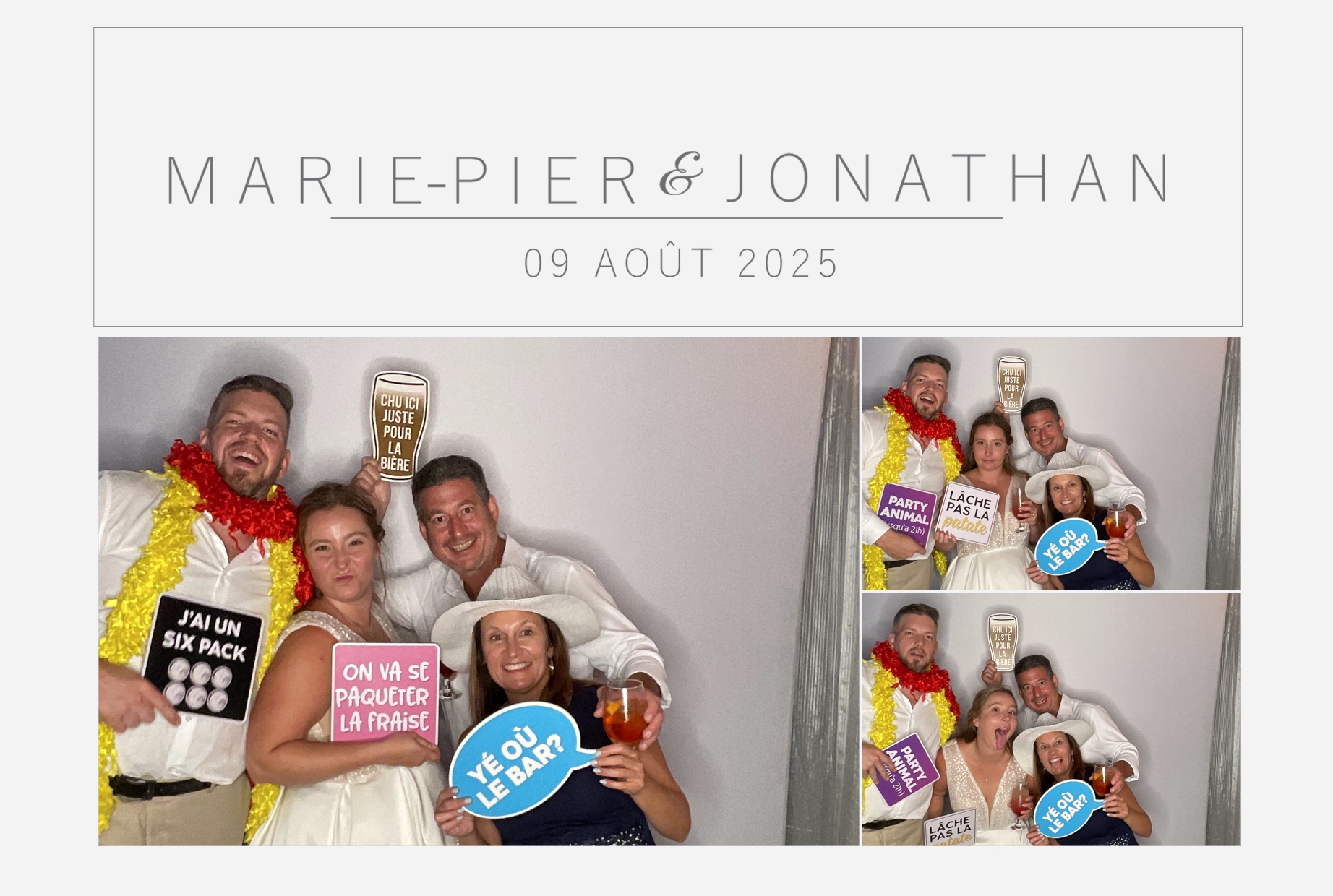 Mariage Marie-Pier et Jonathan  | View more photos from the event at album.pbooth.red/u/Photobooth-RED/Mariage-Marie-Pier-et-Jonathan