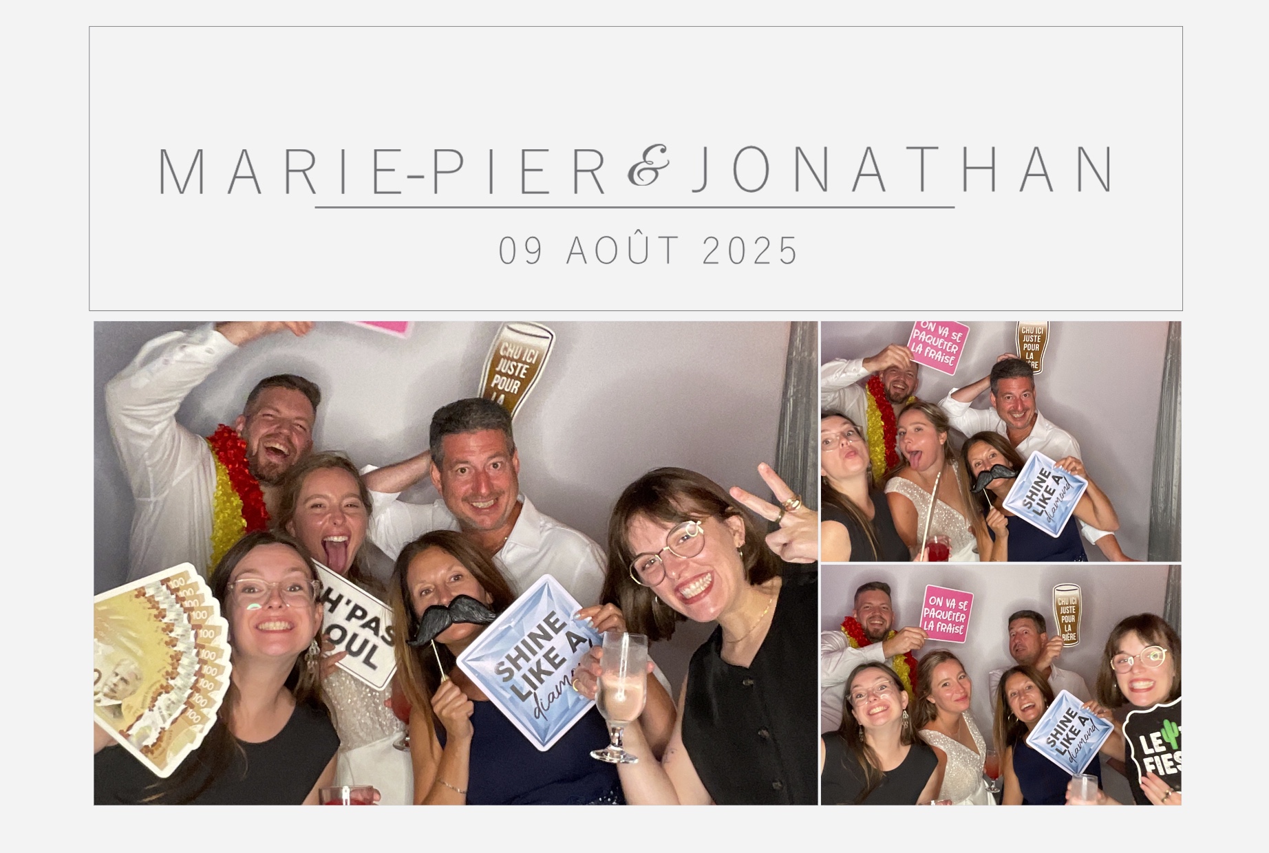 Mariage Marie-Pier et Jonathan  | View more photos from the event at album.pbooth.red/u/Photobooth-RED/Mariage-Marie-Pier-et-Jonathan