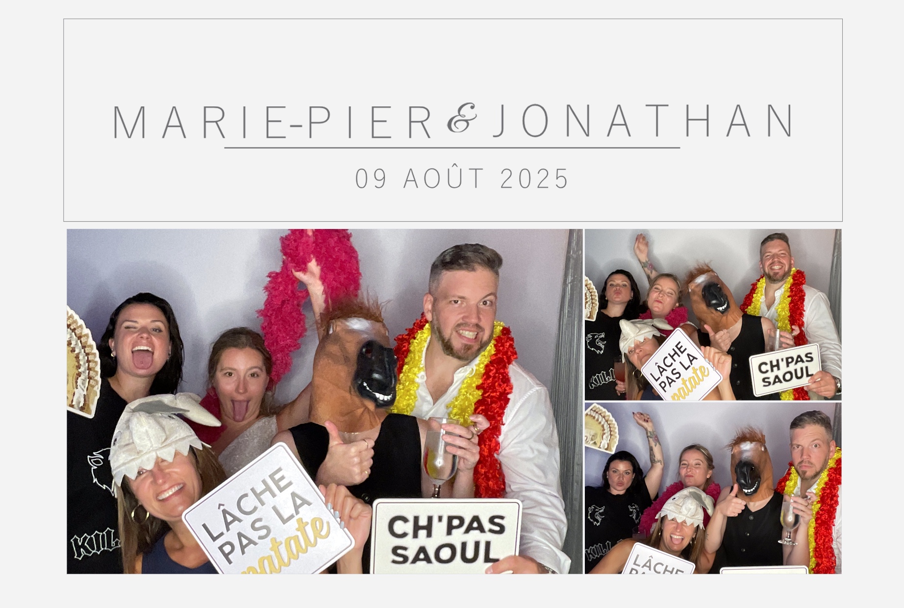 Mariage Marie-Pier et Jonathan  | View more photos from the event at album.pbooth.red/u/Photobooth-RED/Mariage-Marie-Pier-et-Jonathan