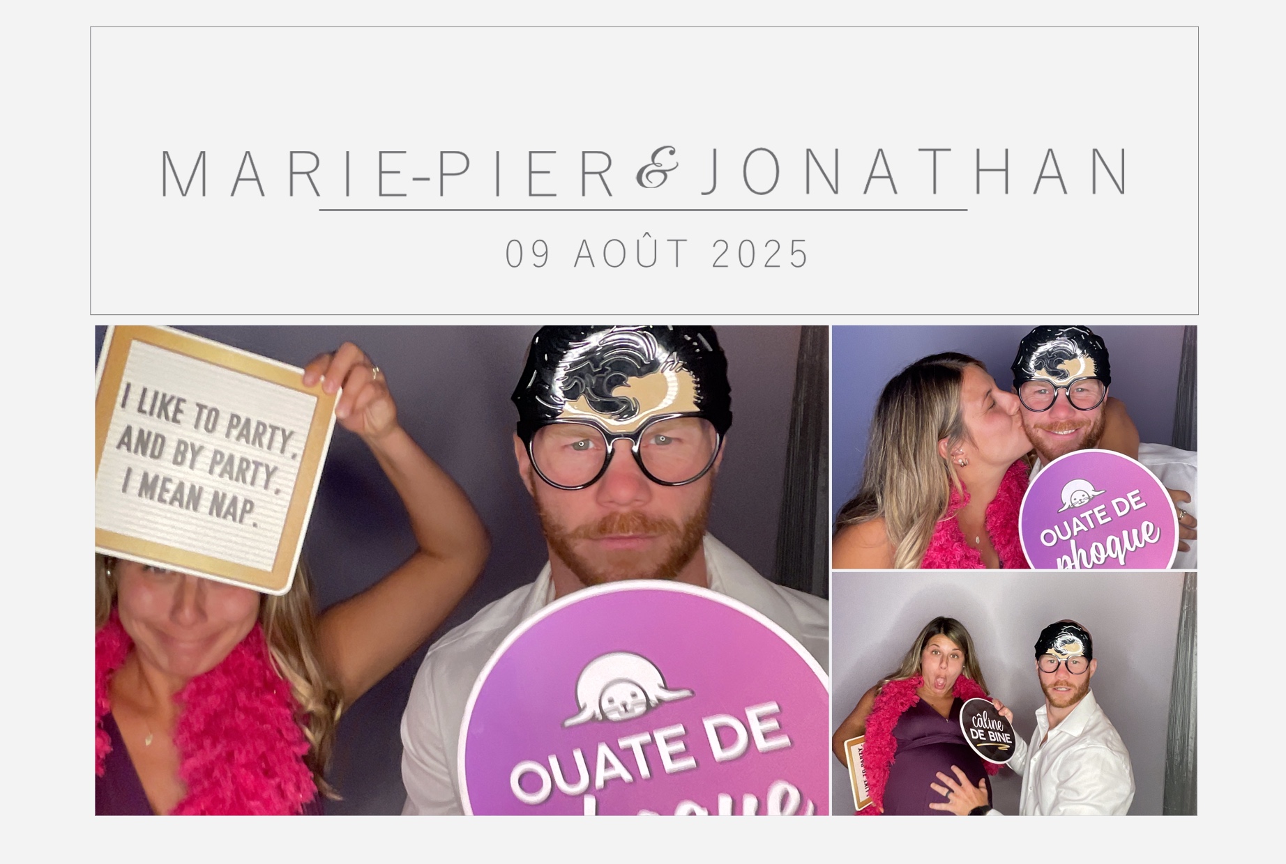 Mariage Marie-Pier et Jonathan  | View more photos from the event at album.pbooth.red/u/Photobooth-RED/Mariage-Marie-Pier-et-Jonathan