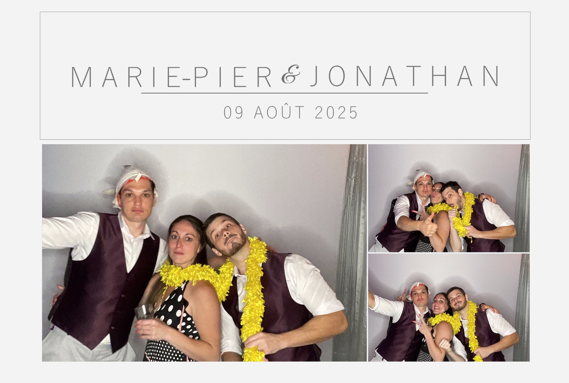 Mariage Marie-Pier et Jonathan  | View more photos from the event at album.pbooth.red/u/Photobooth-RED/Mariage-Marie-Pier-et-Jonathan