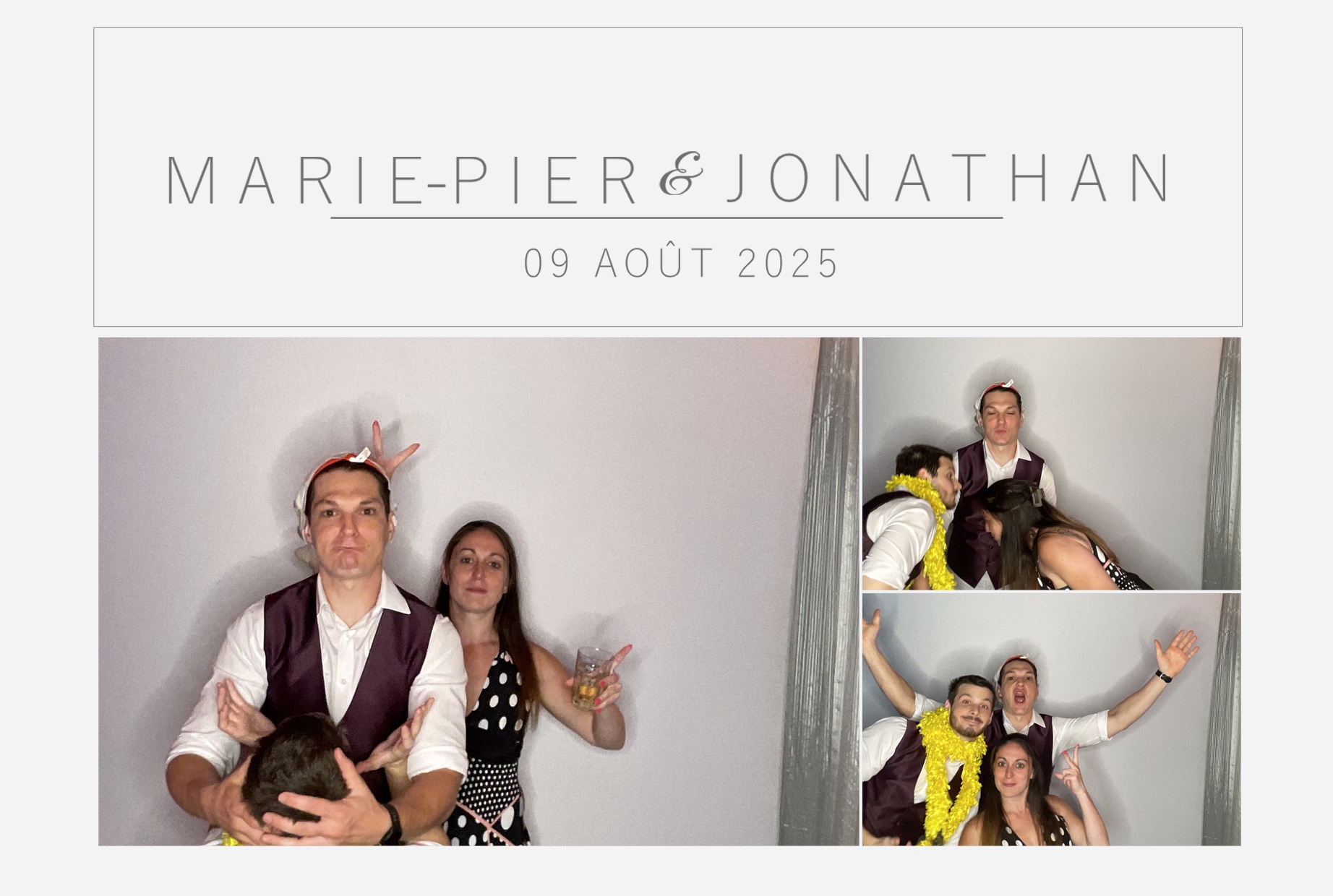 Mariage Marie-Pier et Jonathan  | View more photos from the event at album.pbooth.red/u/Photobooth-RED/Mariage-Marie-Pier-et-Jonathan