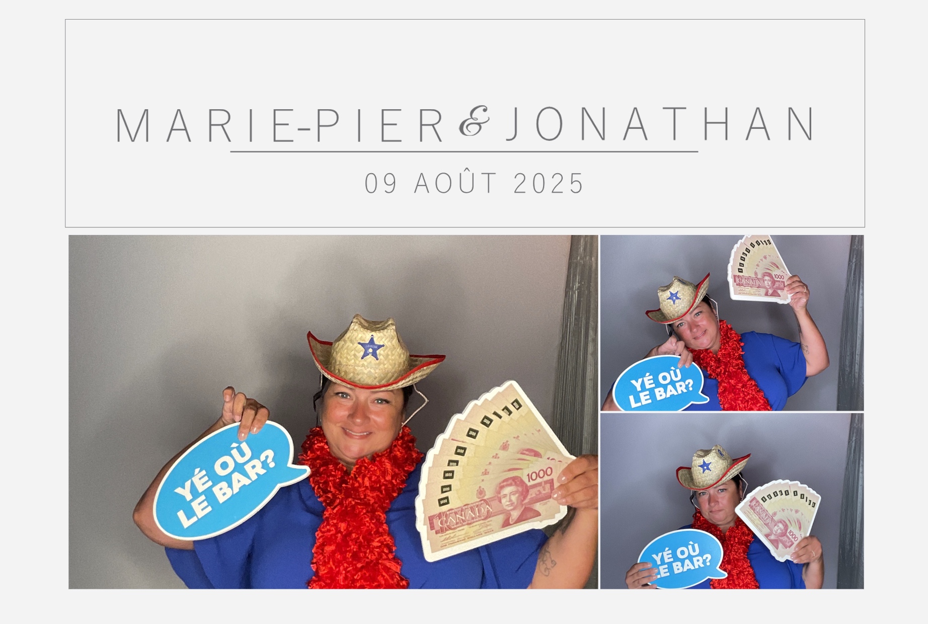 Mariage Marie-Pier et Jonathan  | View more photos from the event at album.pbooth.red/u/Photobooth-RED/Mariage-Marie-Pier-et-Jonathan