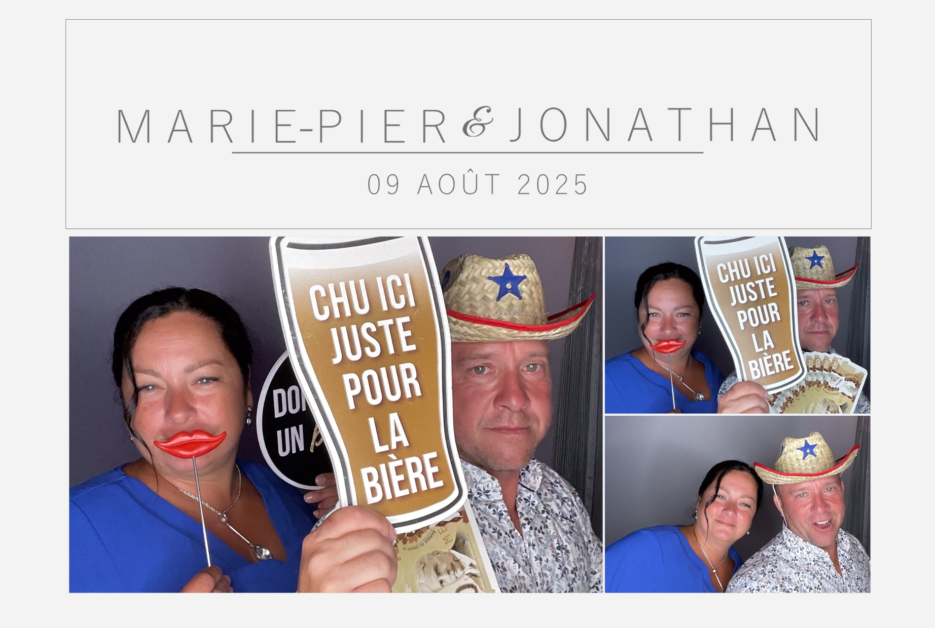 Mariage Marie-Pier et Jonathan  | View more photos from the event at album.pbooth.red/u/Photobooth-RED/Mariage-Marie-Pier-et-Jonathan