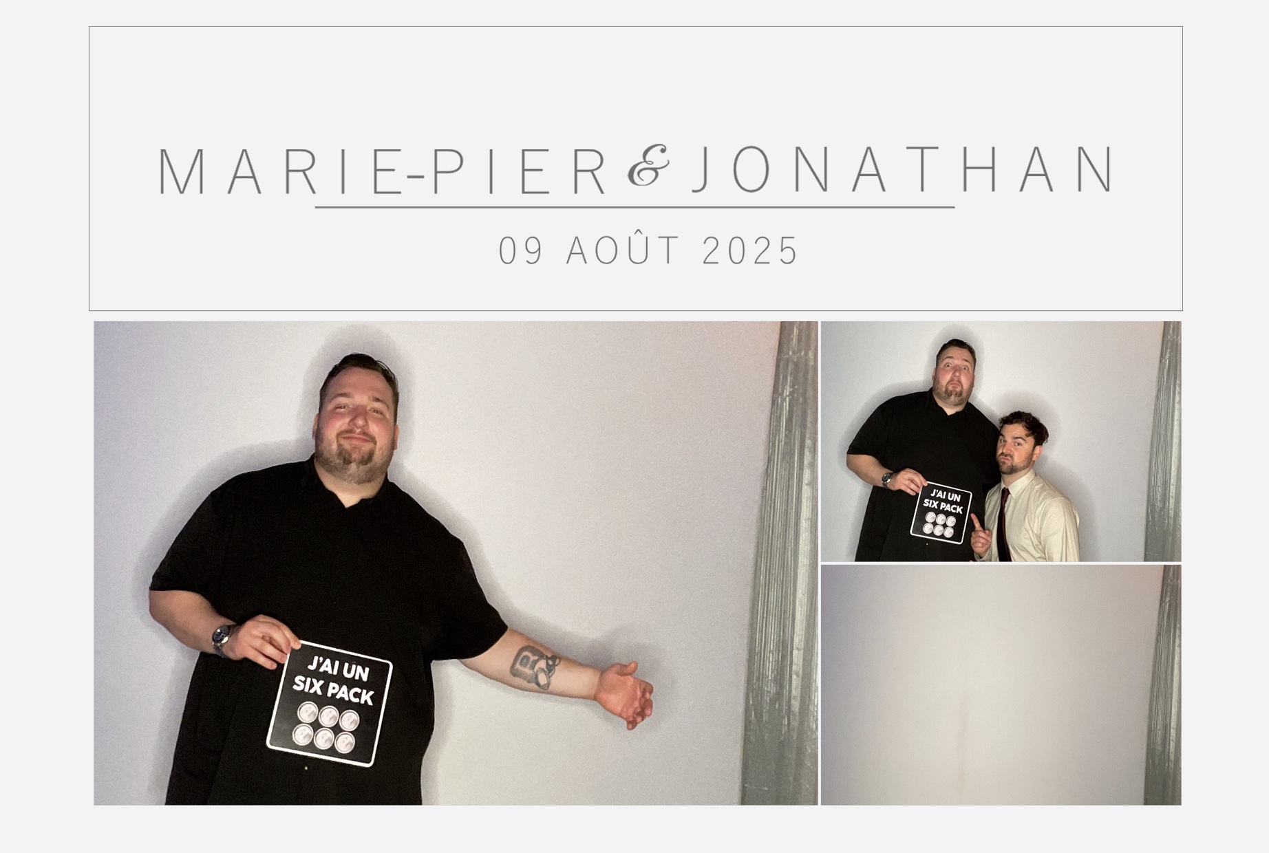 Mariage Marie-Pier et Jonathan  | View more photos from the event at album.pbooth.red/u/Photobooth-RED/Mariage-Marie-Pier-et-Jonathan