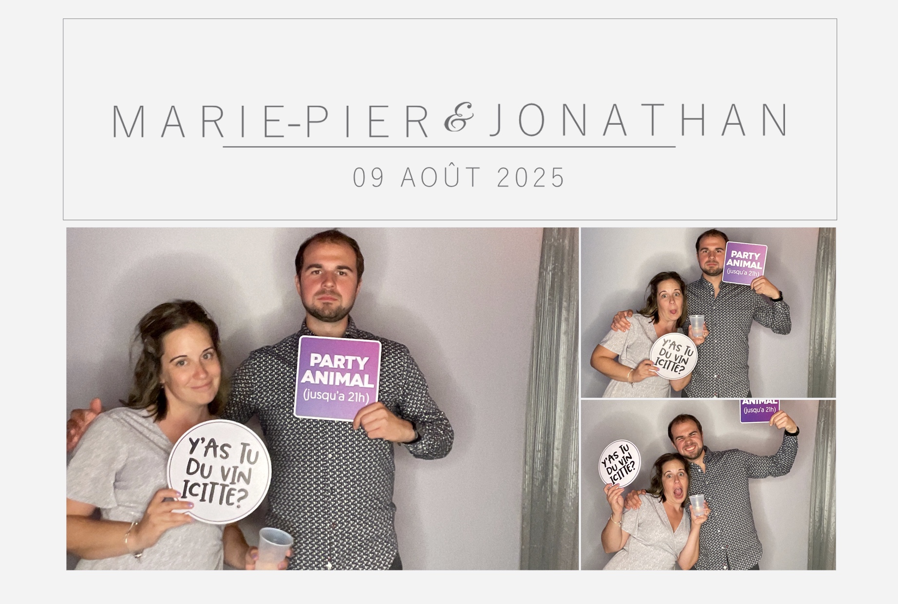 Mariage Marie-Pier et Jonathan  | View more photos from the event at album.pbooth.red/u/Photobooth-RED/Mariage-Marie-Pier-et-Jonathan