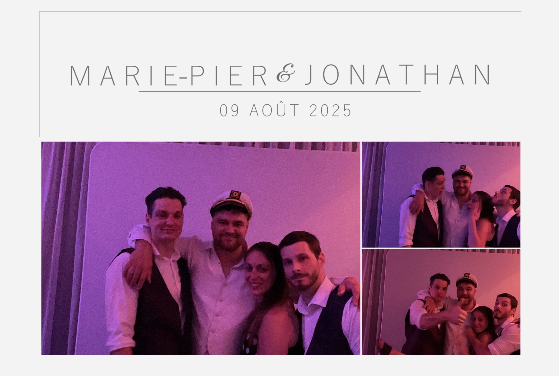 Mariage Marie-Pier et Jonathan  | View more photos from the event at album.pbooth.red/u/Photobooth-RED/Mariage-Marie-Pier-et-Jonathan