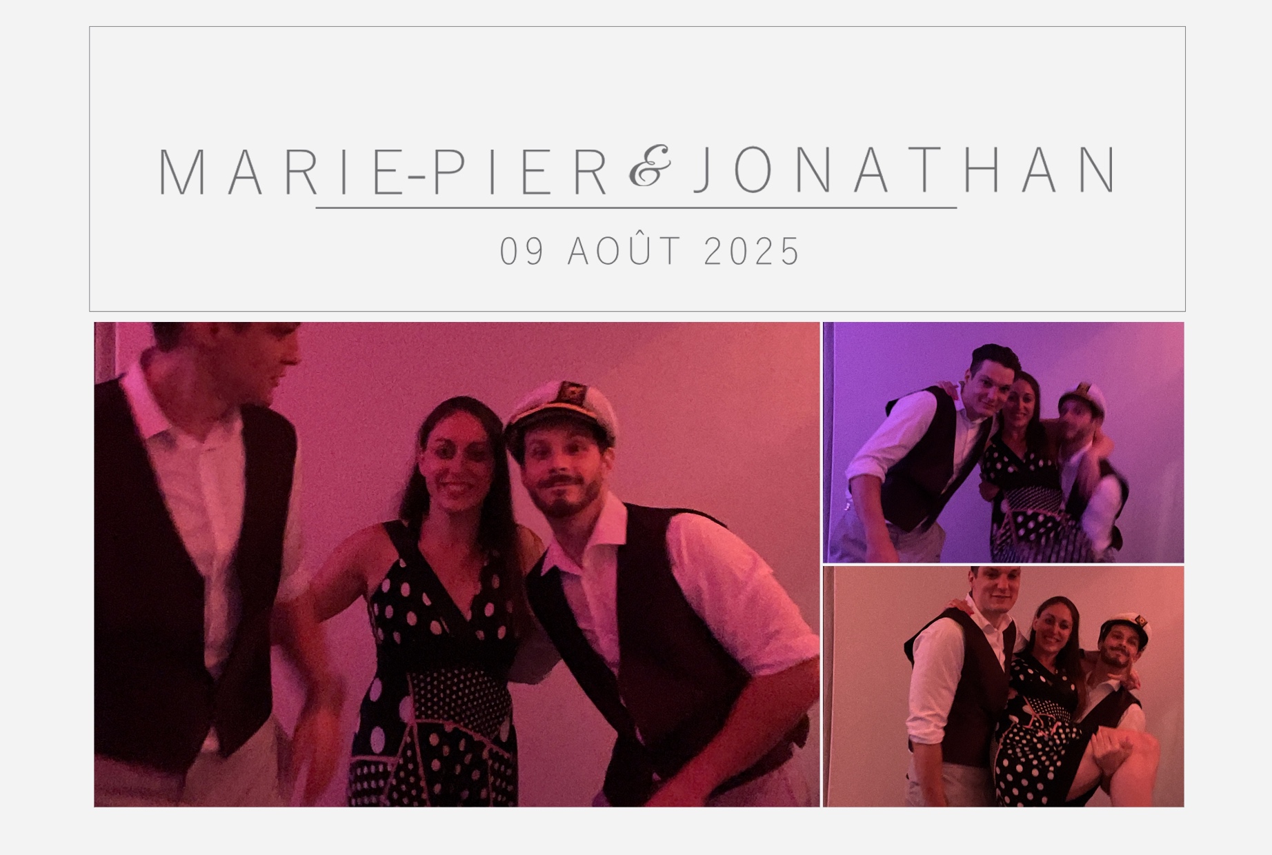 Mariage Marie-Pier et Jonathan  | View more photos from the event at album.pbooth.red/u/Photobooth-RED/Mariage-Marie-Pier-et-Jonathan