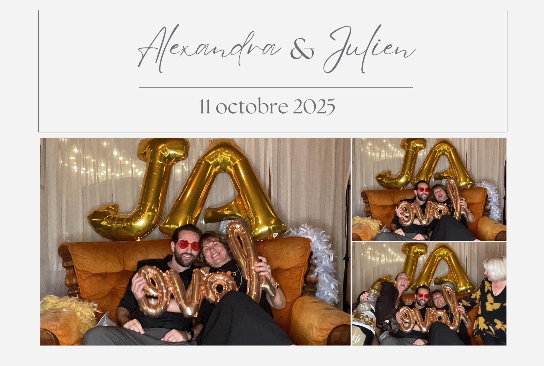 Mariage de Julien et Alexandra  | View more photos from the event at album.pbooth.red/u/Photobooth-RED/Mariage-de-Julien-et-Alexandra