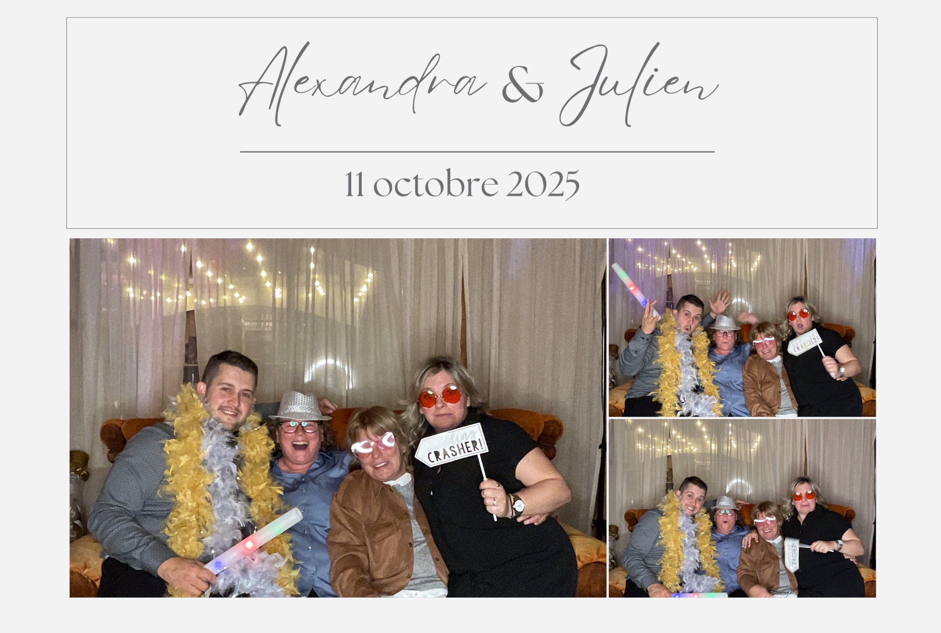 Mariage de Julien et Alexandra  | View more photos from the event at album.pbooth.red/u/Photobooth-RED/Mariage-de-Julien-et-Alexandra