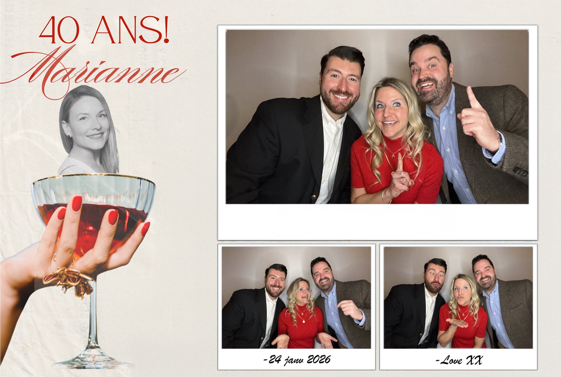 Fête 40 ans de Marianne | View more photos from the event at album.pbooth.red/u/Photobooth-RED/Fête-40-ans-de-Marianne