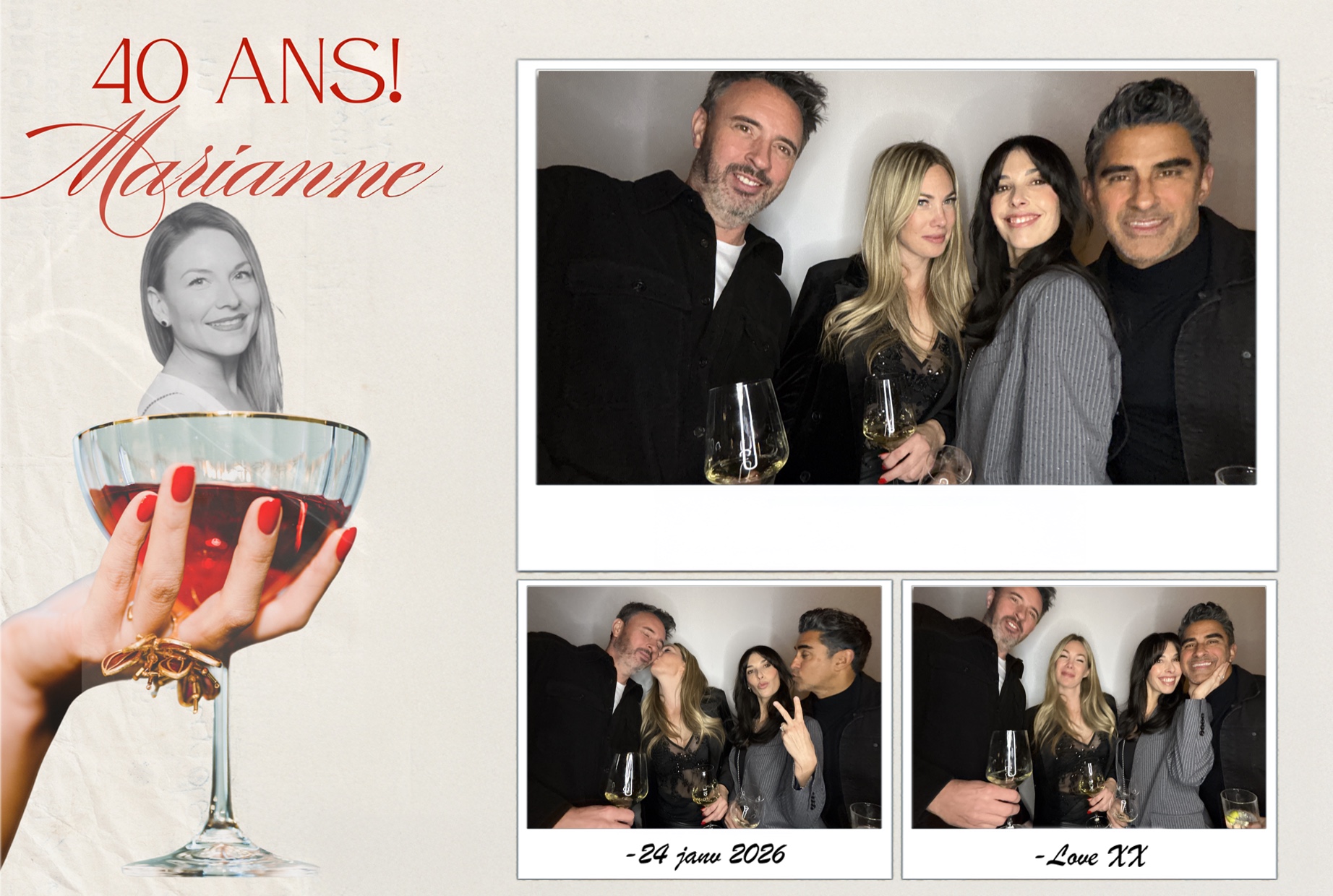 Fête 40 ans de Marianne | View more photos from the event at album.pbooth.red/u/Photobooth-RED/Fête-40-ans-de-Marianne