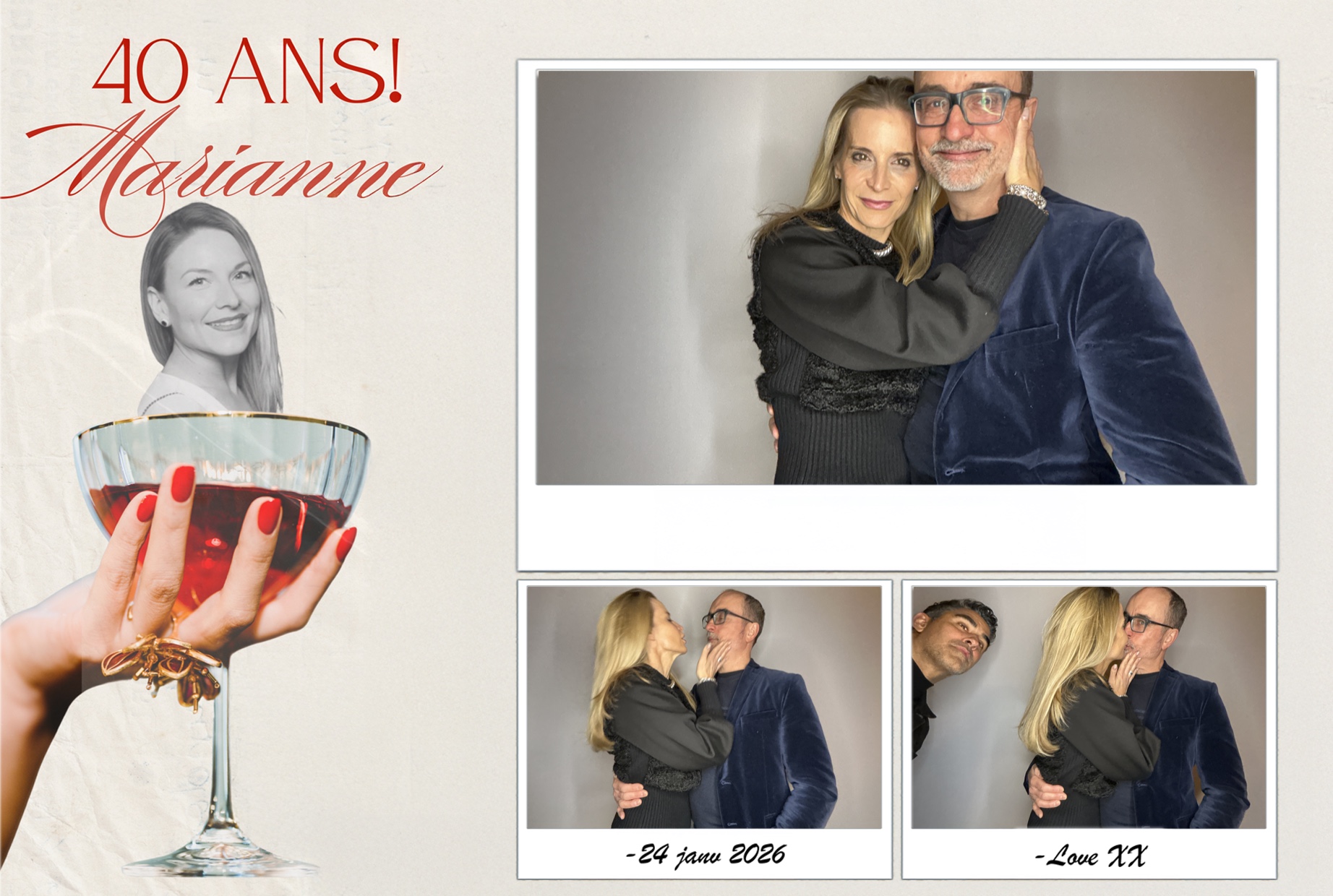 Fête 40 ans de Marianne | View more photos from the event at album.pbooth.red/u/Photobooth-RED/Fête-40-ans-de-Marianne
