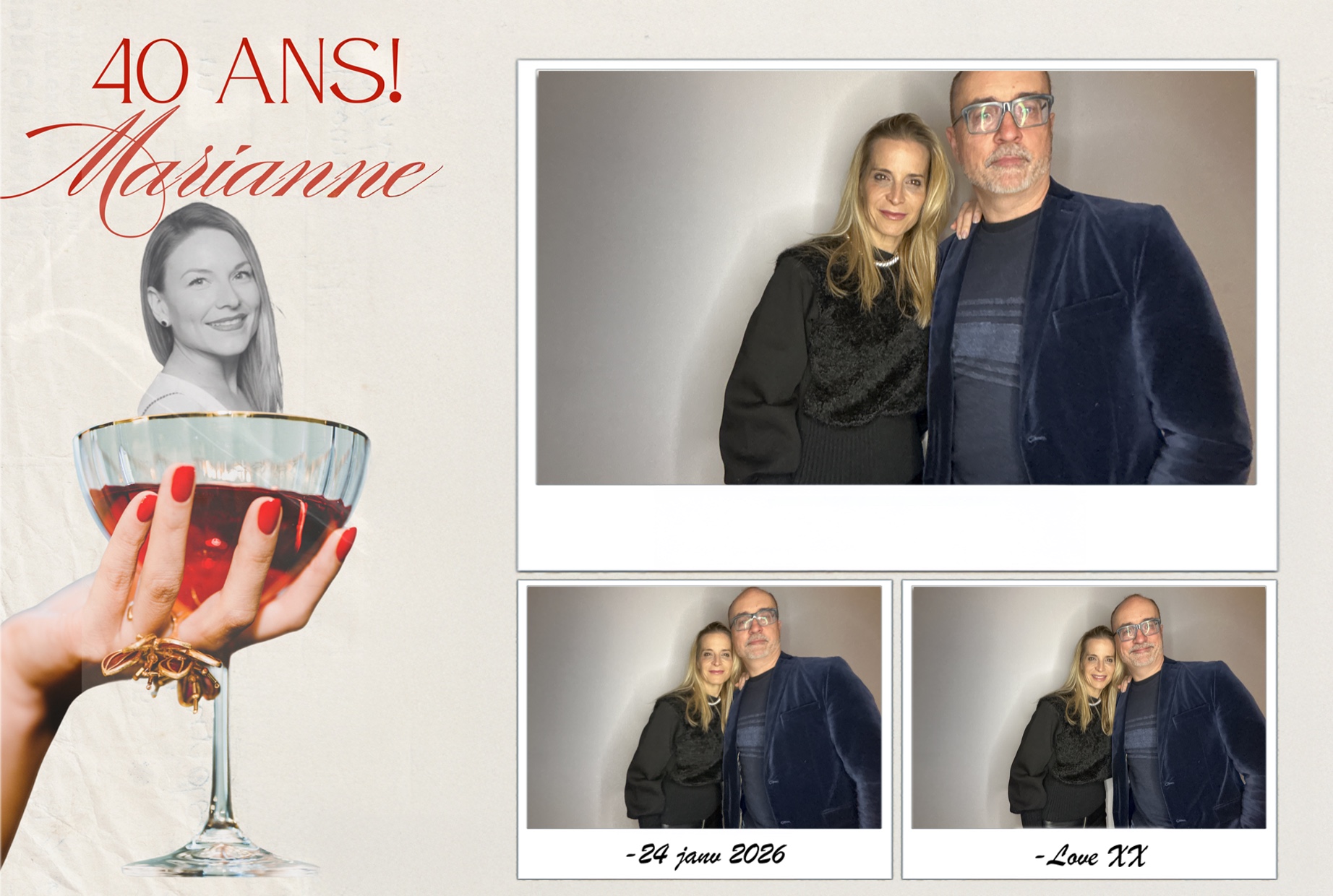 Fête 40 ans de Marianne | View more photos from the event at album.pbooth.red/u/Photobooth-RED/Fête-40-ans-de-Marianne