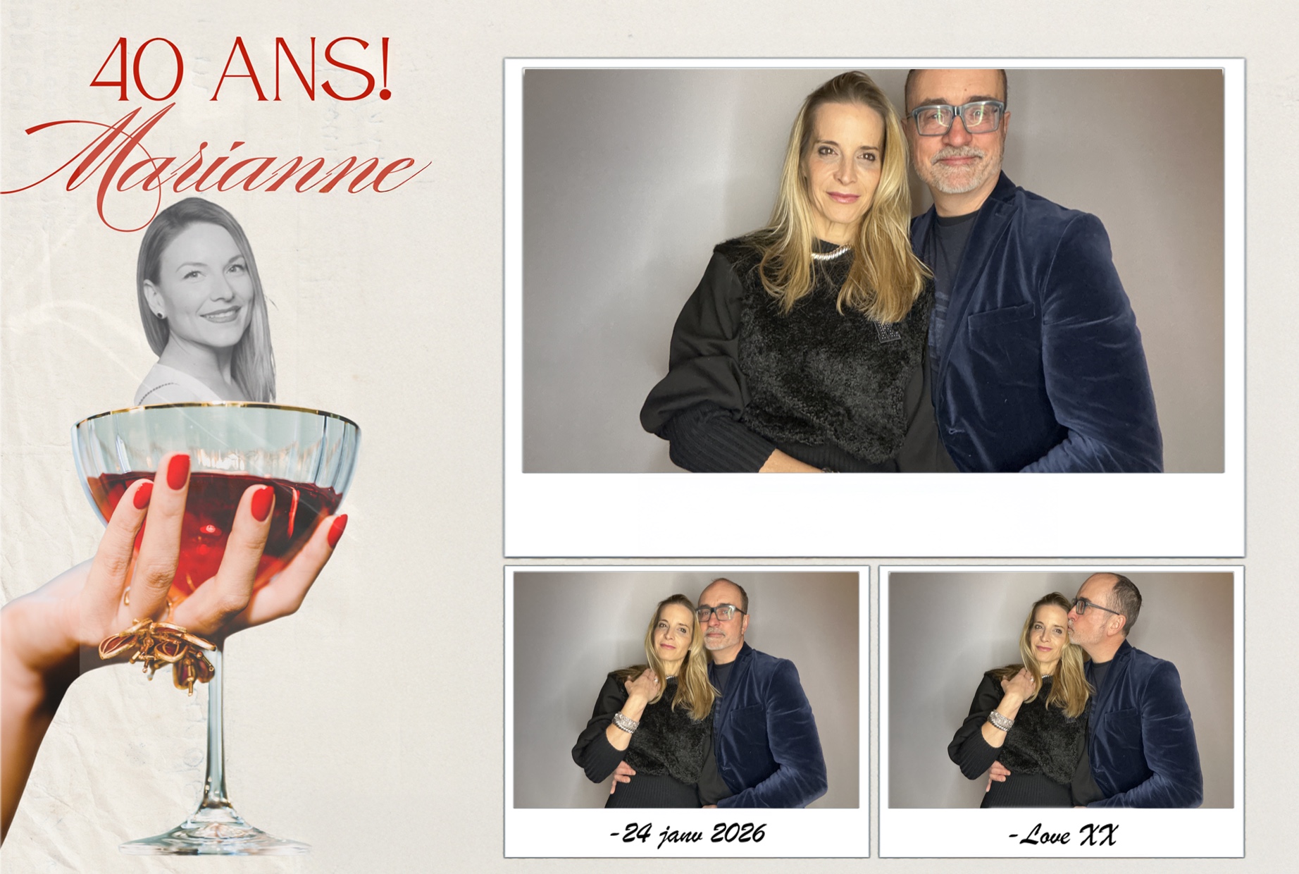 Fête 40 ans de Marianne | View more photos from the event at album.pbooth.red/u/Photobooth-RED/Fête-40-ans-de-Marianne