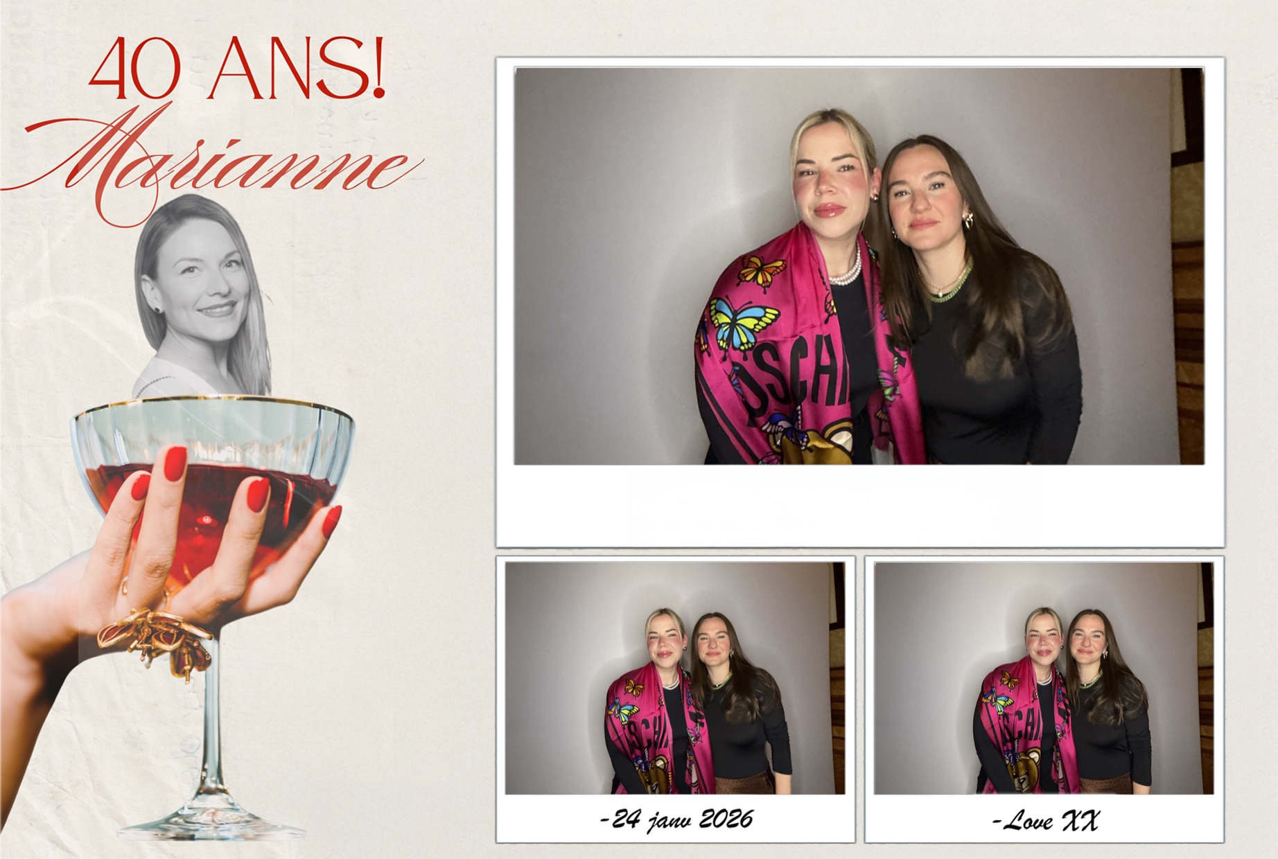 Fête 40 ans de Marianne | View more photos from the event at album.pbooth.red/u/Photobooth-RED/Fête-40-ans-de-Marianne