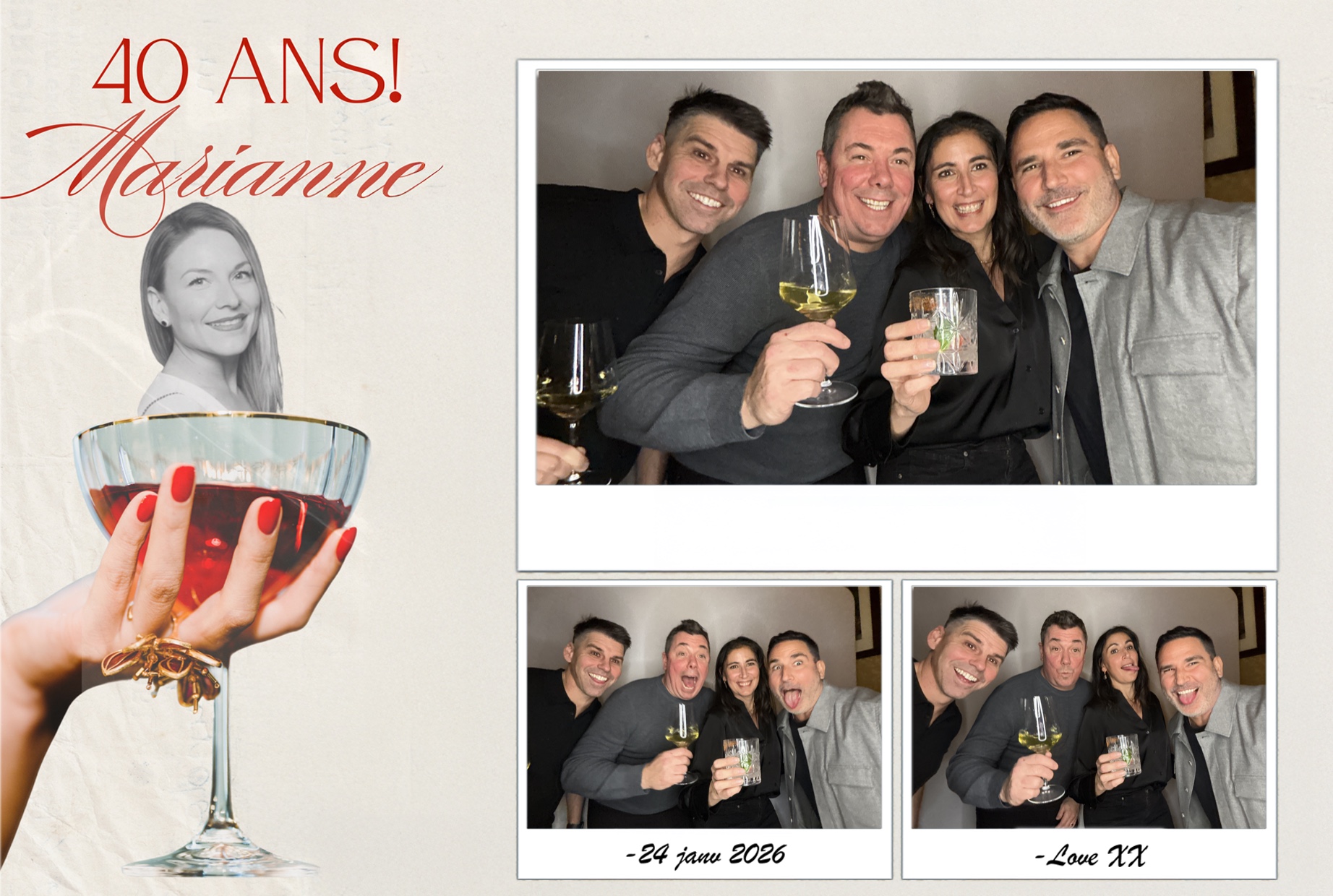 Fête 40 ans de Marianne | View more photos from the event at album.pbooth.red/u/Photobooth-RED/Fête-40-ans-de-Marianne