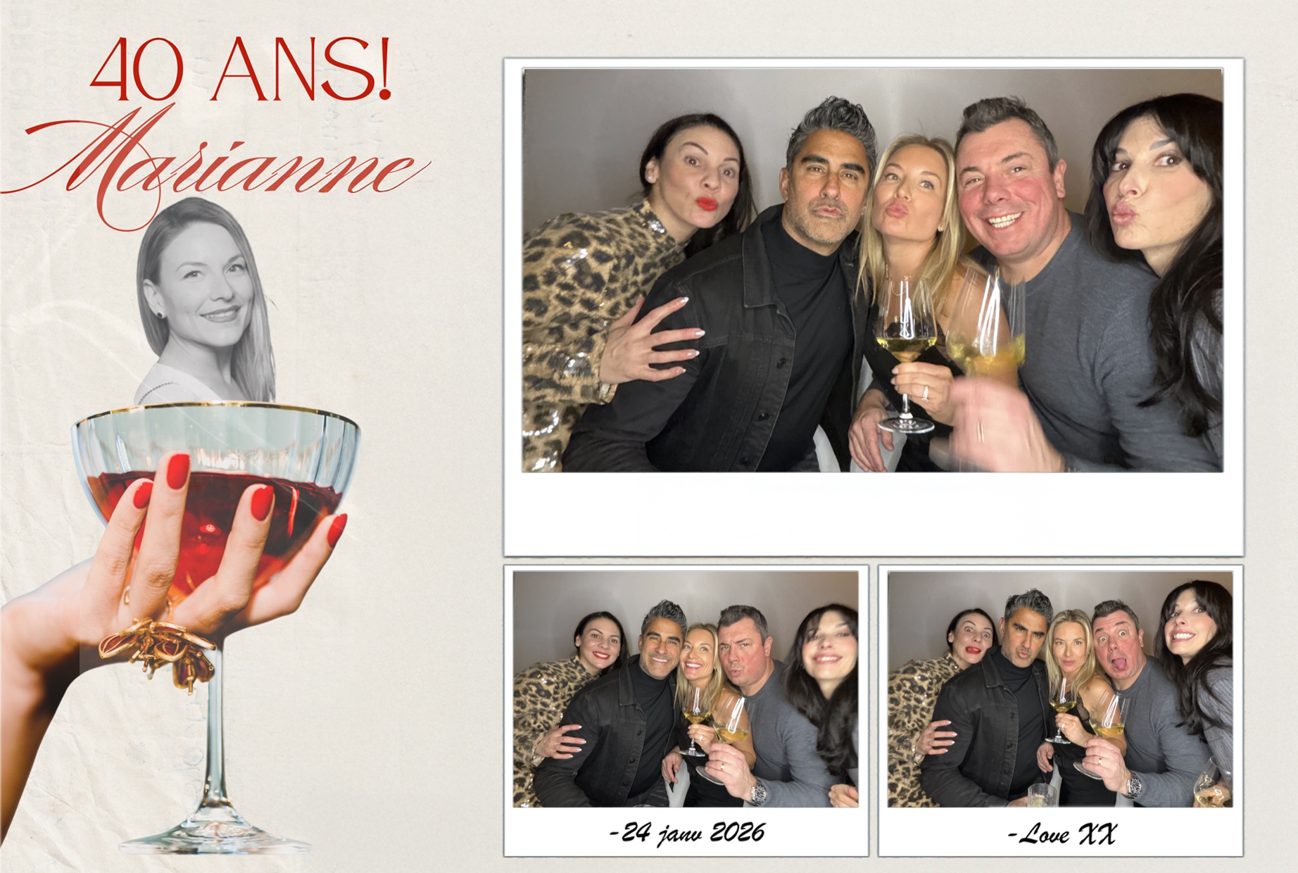 Fête 40 ans de Marianne | View more photos from the event at album.pbooth.red/u/Photobooth-RED/Fête-40-ans-de-Marianne