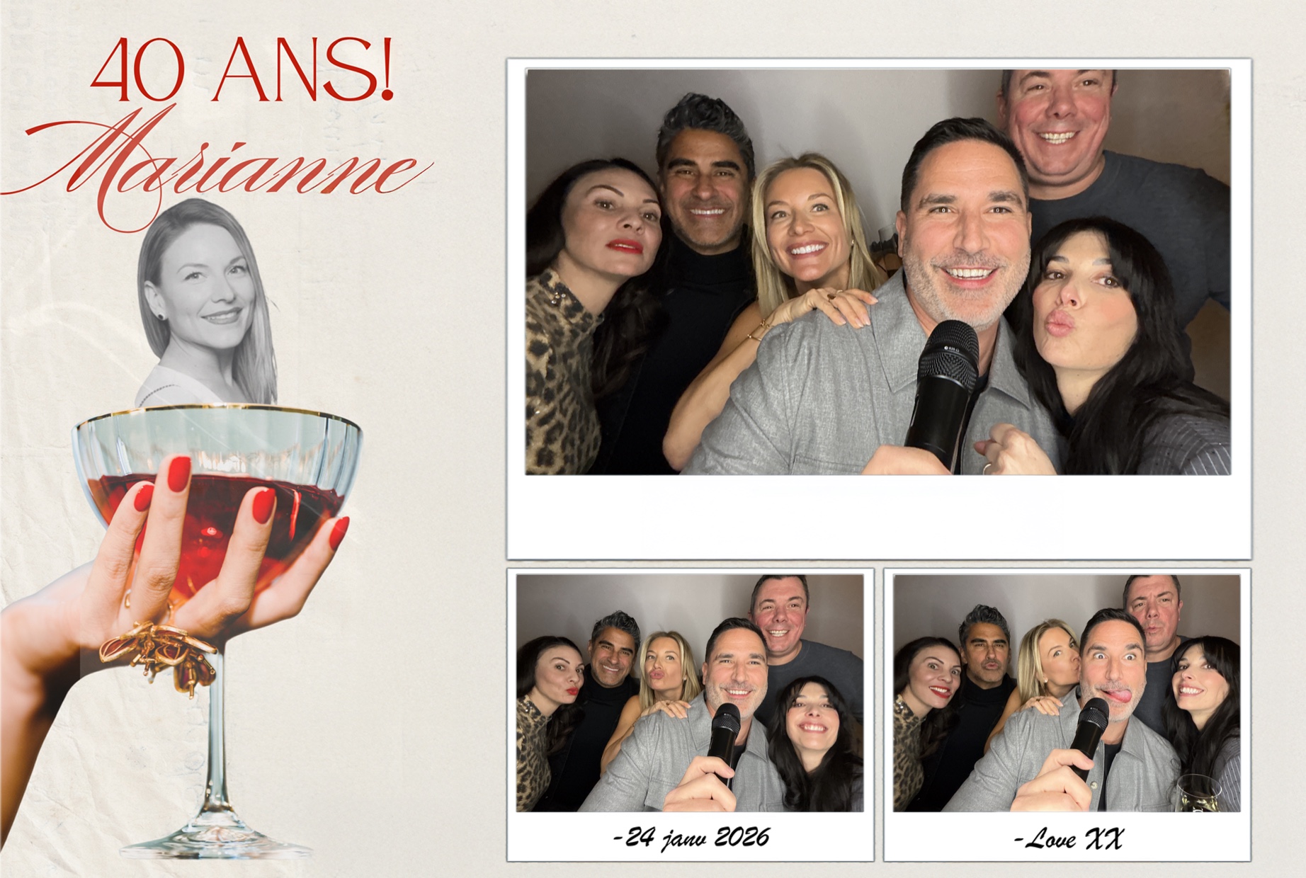 Fête 40 ans de Marianne | View more photos from the event at album.pbooth.red/u/Photobooth-RED/Fête-40-ans-de-Marianne