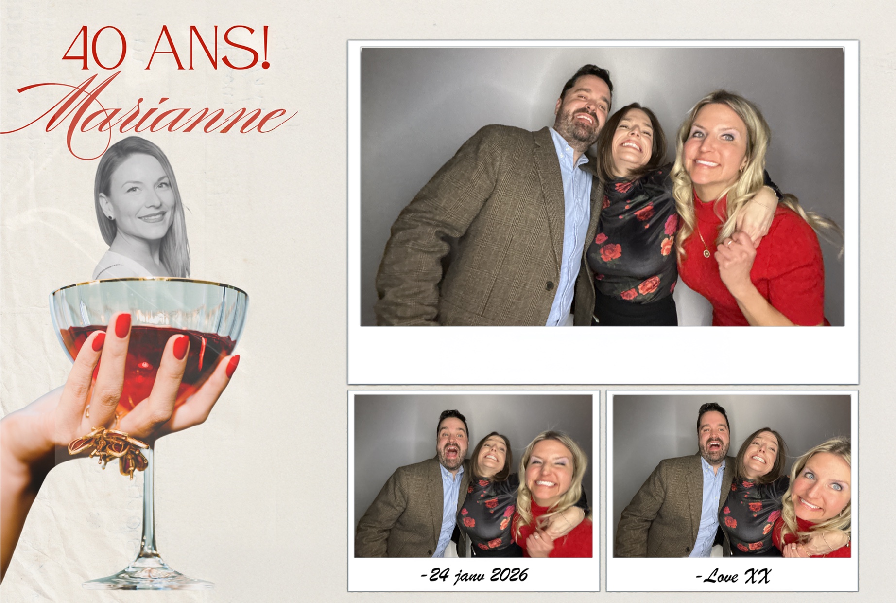 Fête 40 ans de Marianne | View more photos from the event at album.pbooth.red/u/Photobooth-RED/Fête-40-ans-de-Marianne