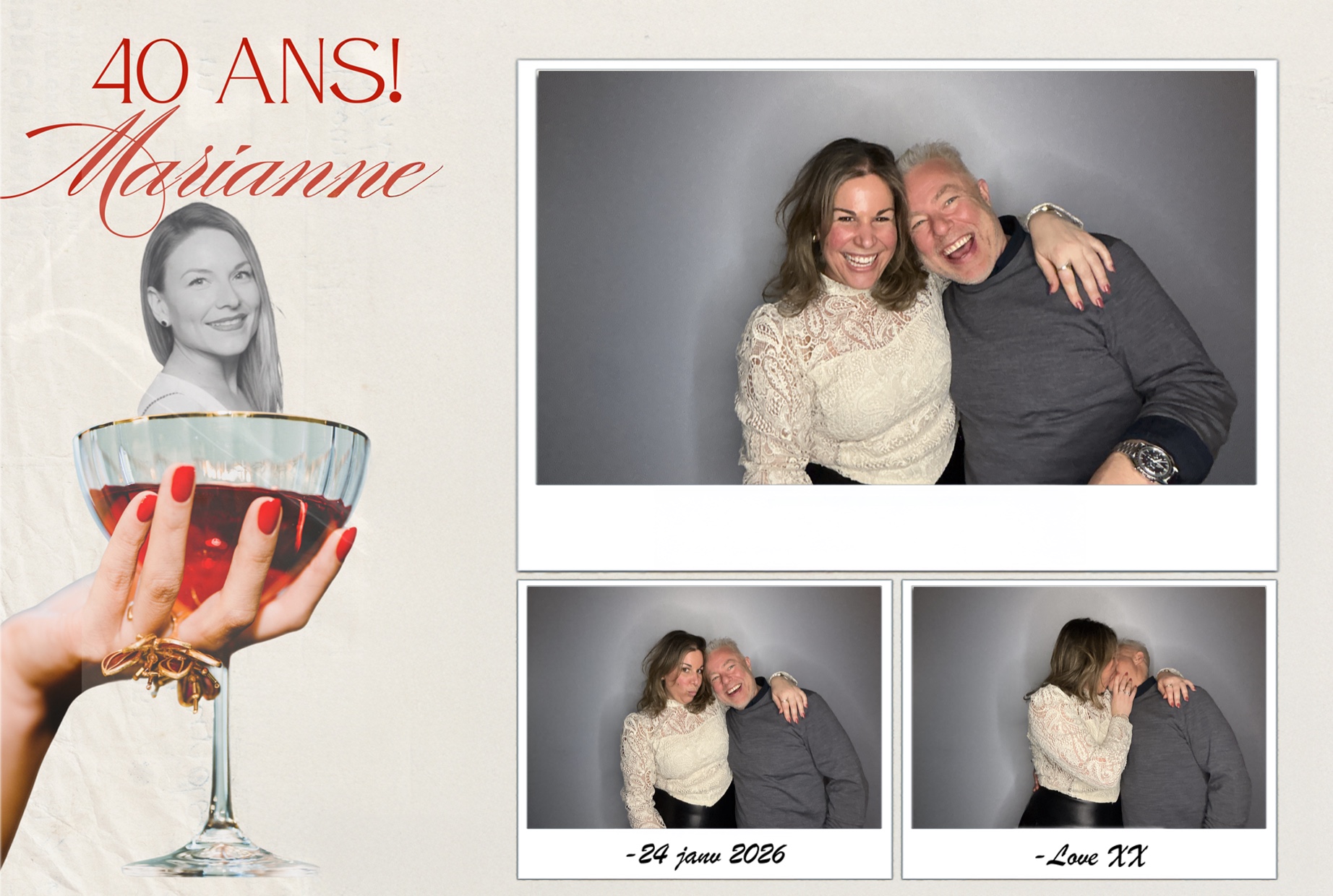 Fête 40 ans de Marianne | View more photos from the event at album.pbooth.red/u/Photobooth-RED/Fête-40-ans-de-Marianne