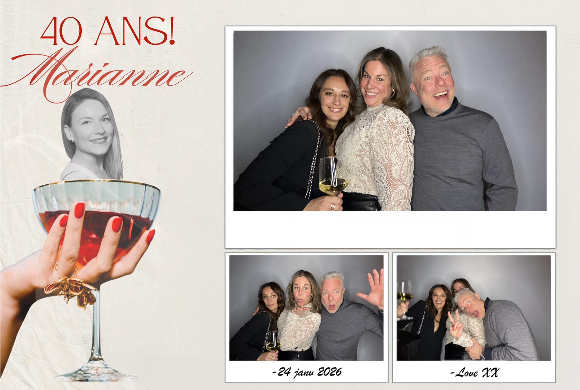 Fête 40 ans de Marianne | View more photos from the event at album.pbooth.red/u/Photobooth-RED/Fête-40-ans-de-Marianne