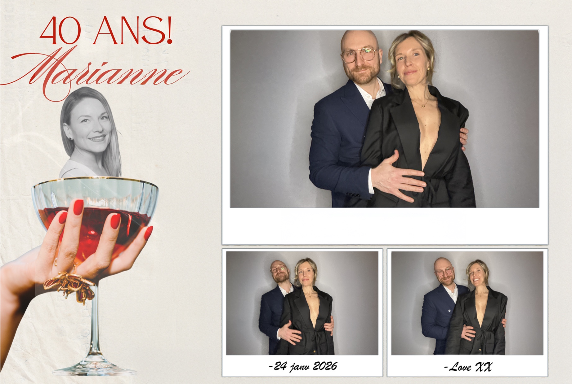 Fête 40 ans de Marianne | View more photos from the event at album.pbooth.red/u/Photobooth-RED/Fête-40-ans-de-Marianne