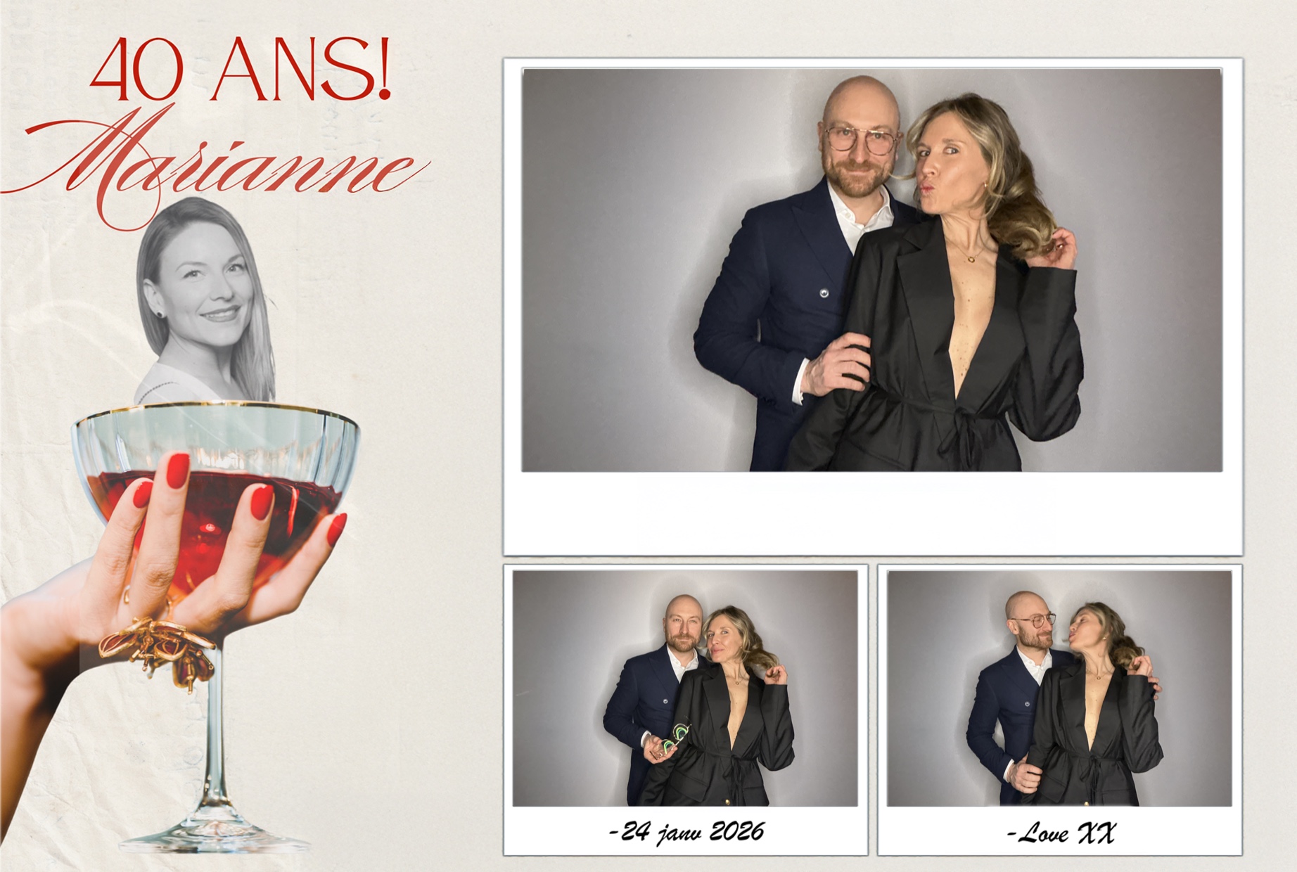 Fête 40 ans de Marianne | View more photos from the event at album.pbooth.red/u/Photobooth-RED/Fête-40-ans-de-Marianne