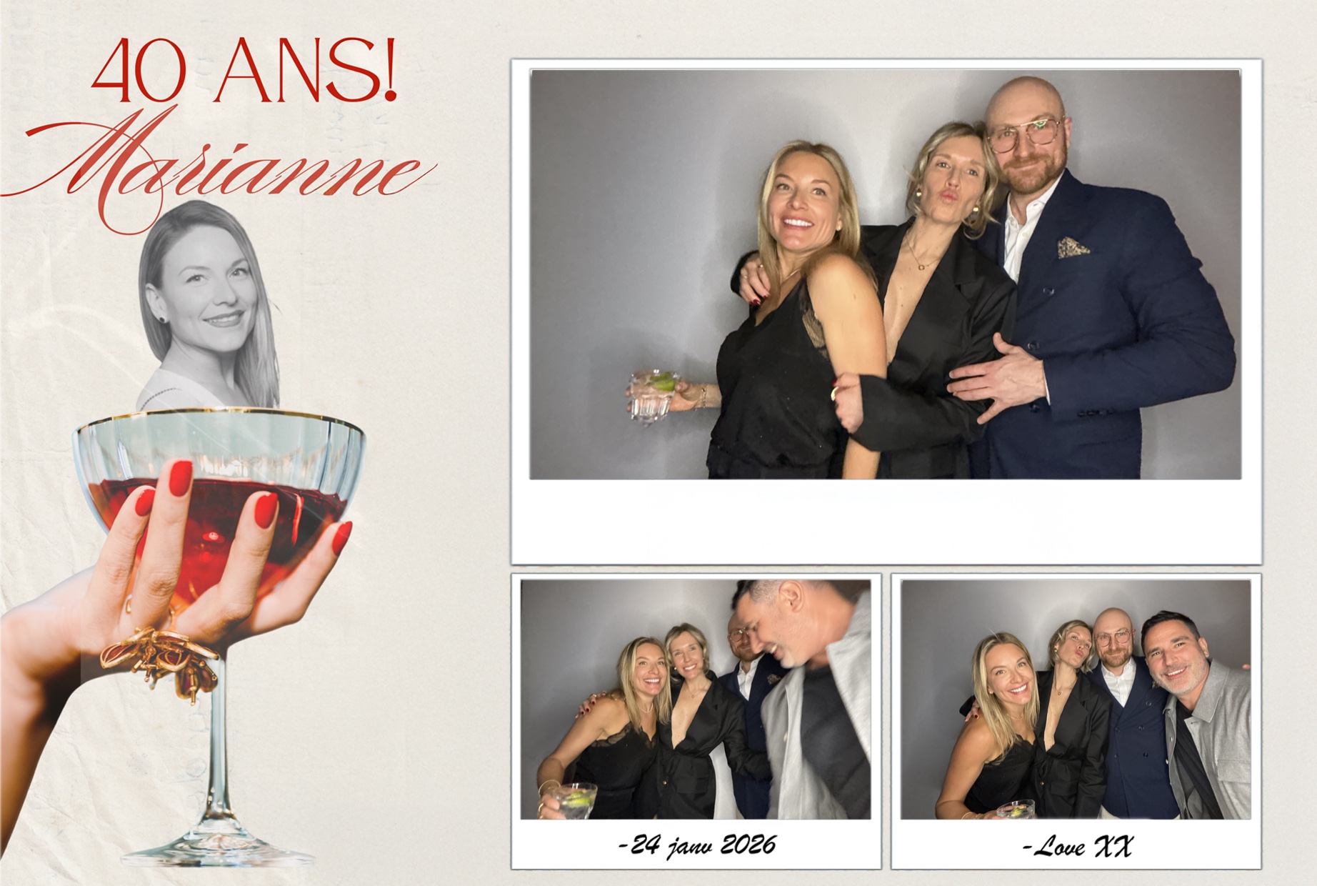 Fête 40 ans de Marianne | View more photos from the event at album.pbooth.red/u/Photobooth-RED/Fête-40-ans-de-Marianne