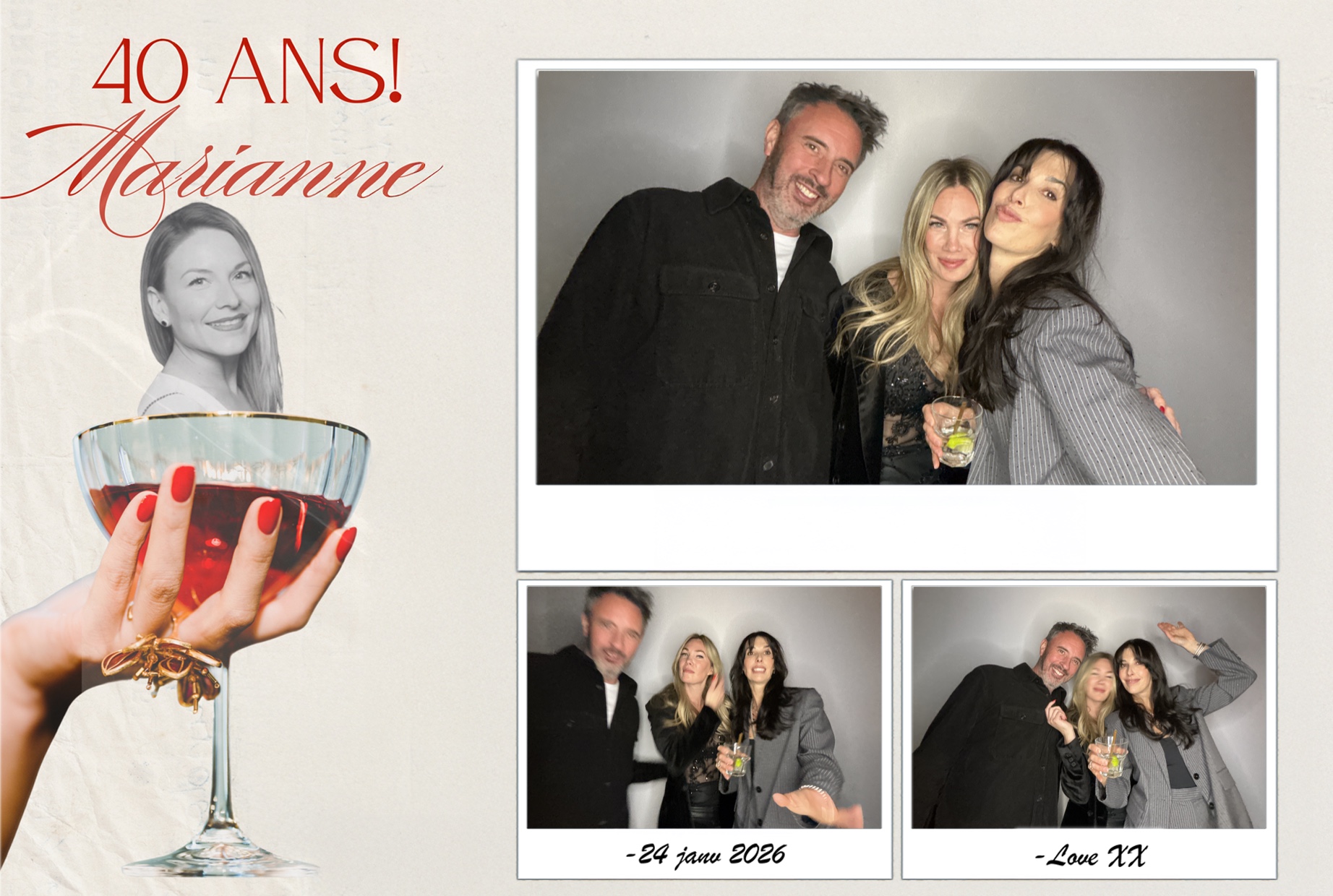 Fête 40 ans de Marianne | View more photos from the event at album.pbooth.red/u/Photobooth-RED/Fête-40-ans-de-Marianne