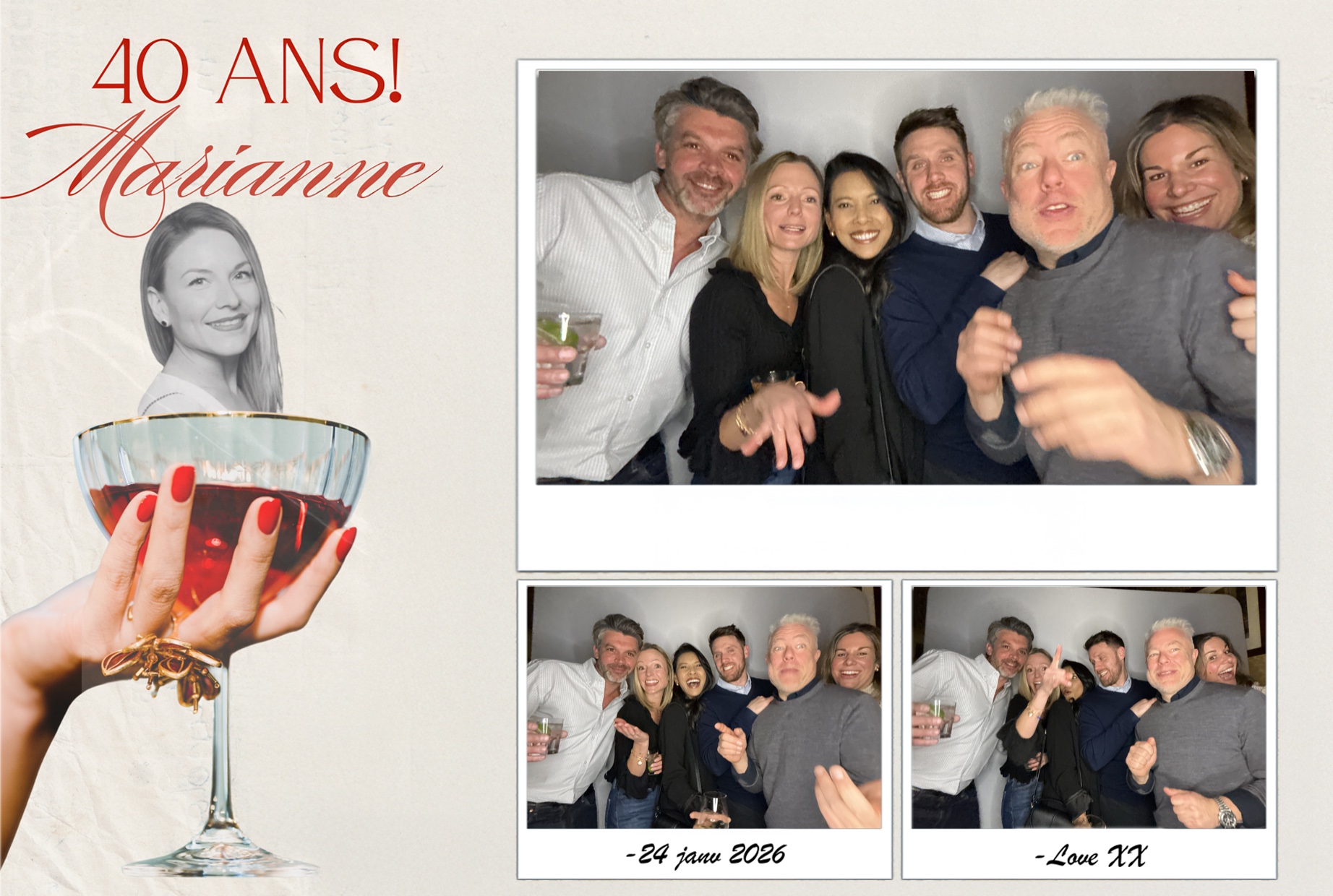 Fête 40 ans de Marianne | View more photos from the event at album.pbooth.red/u/Photobooth-RED/Fête-40-ans-de-Marianne