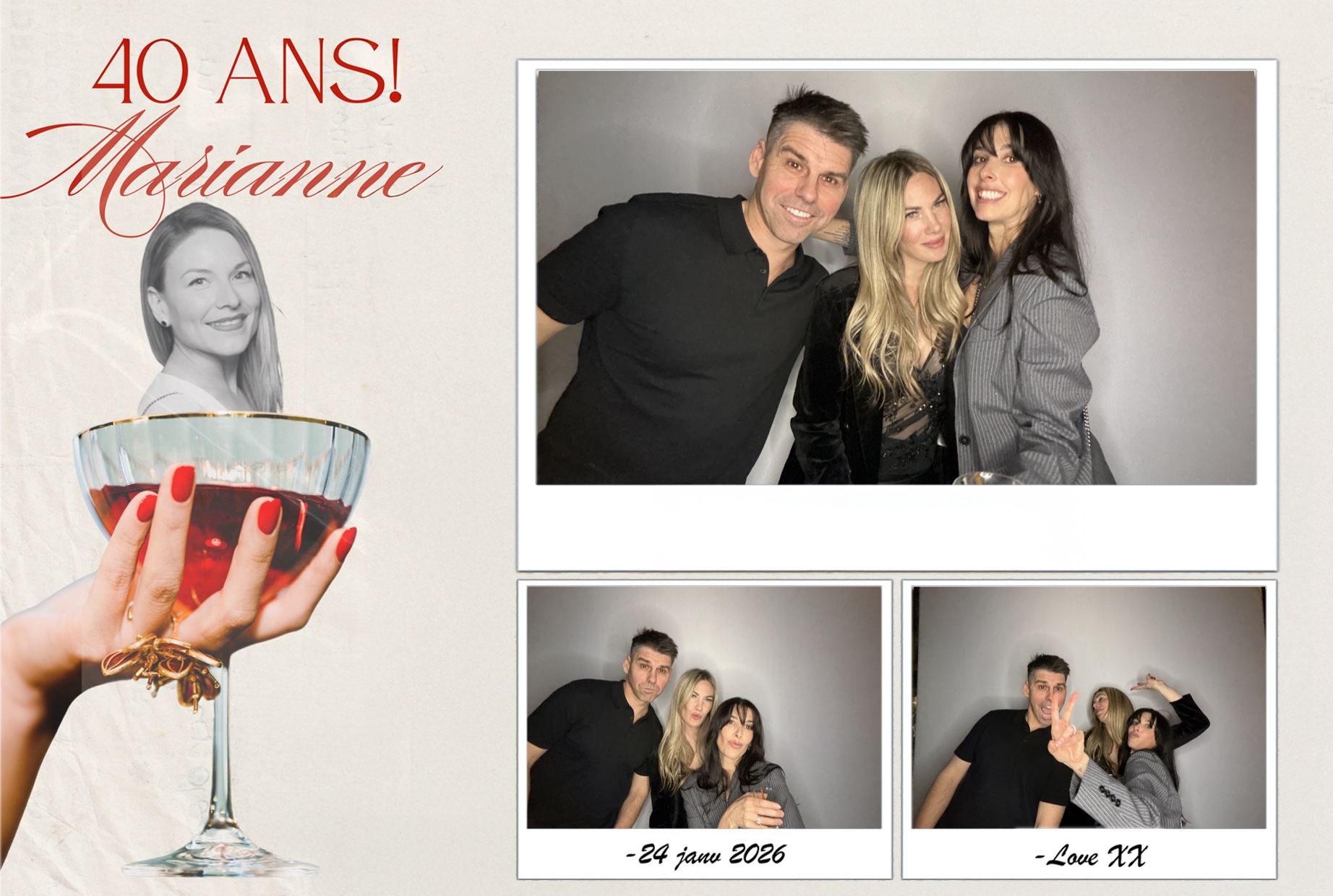 Fête 40 ans de Marianne | View more photos from the event at album.pbooth.red/u/Photobooth-RED/Fête-40-ans-de-Marianne