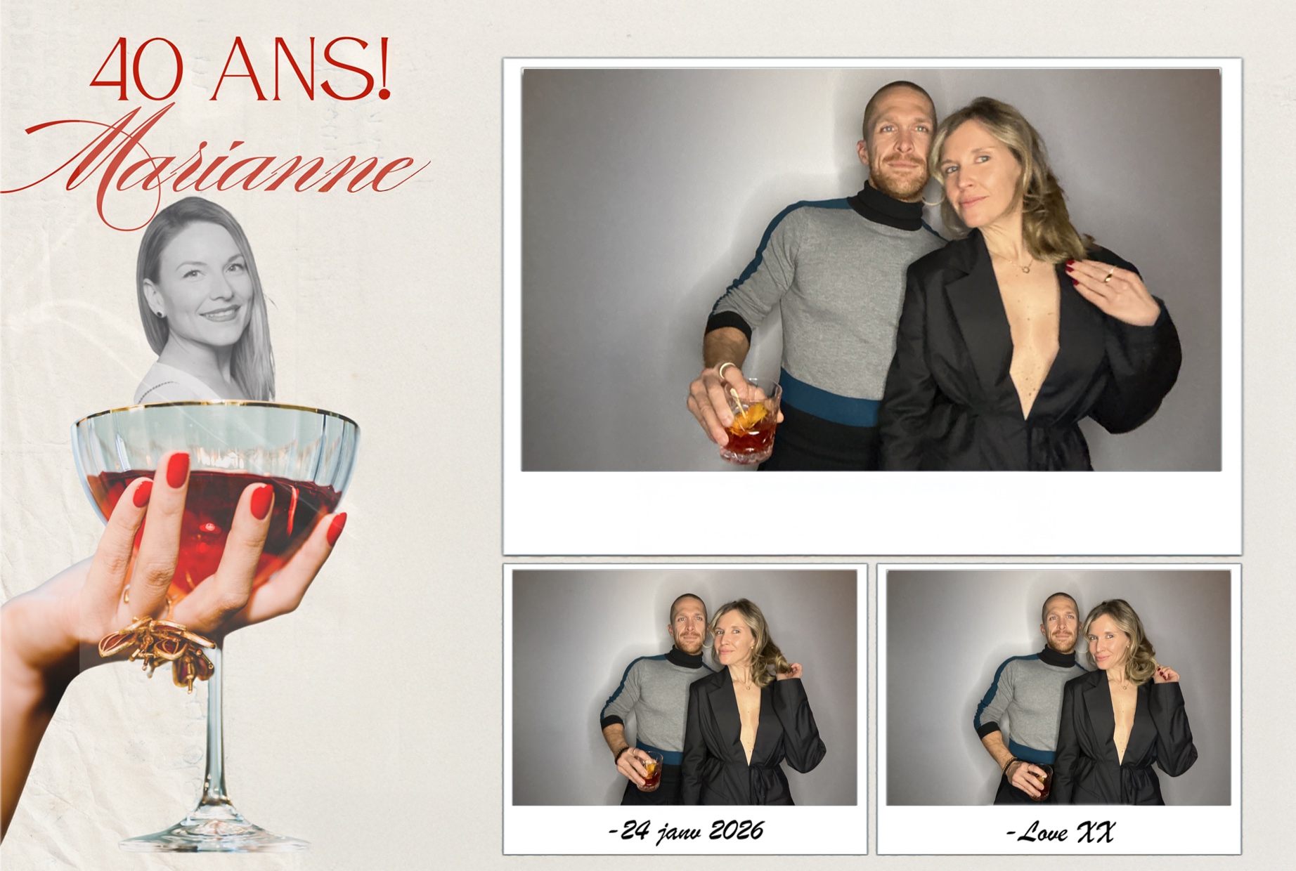 Fête 40 ans de Marianne | View more photos from the event at album.pbooth.red/u/Photobooth-RED/Fête-40-ans-de-Marianne