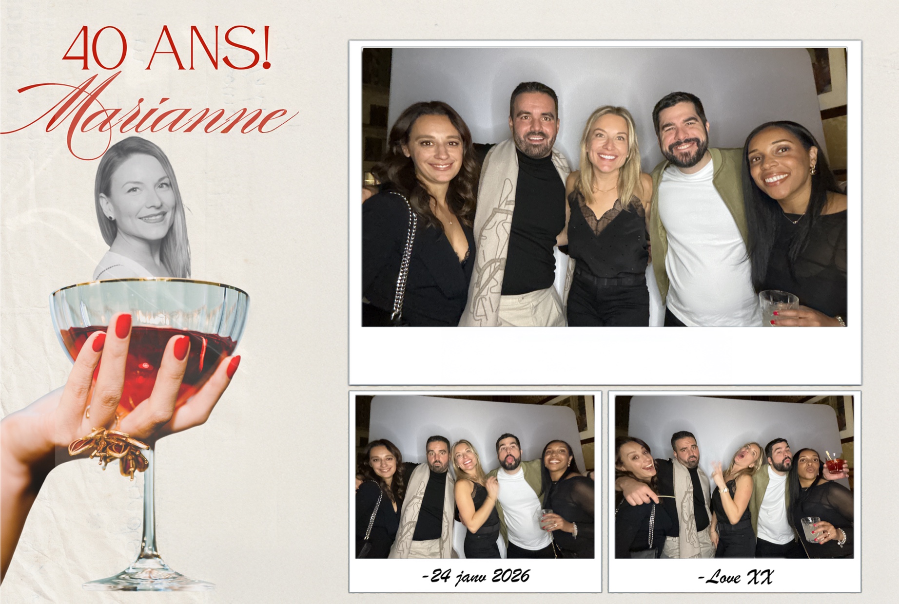 Fête 40 ans de Marianne | View more photos from the event at album.pbooth.red/u/Photobooth-RED/Fête-40-ans-de-Marianne