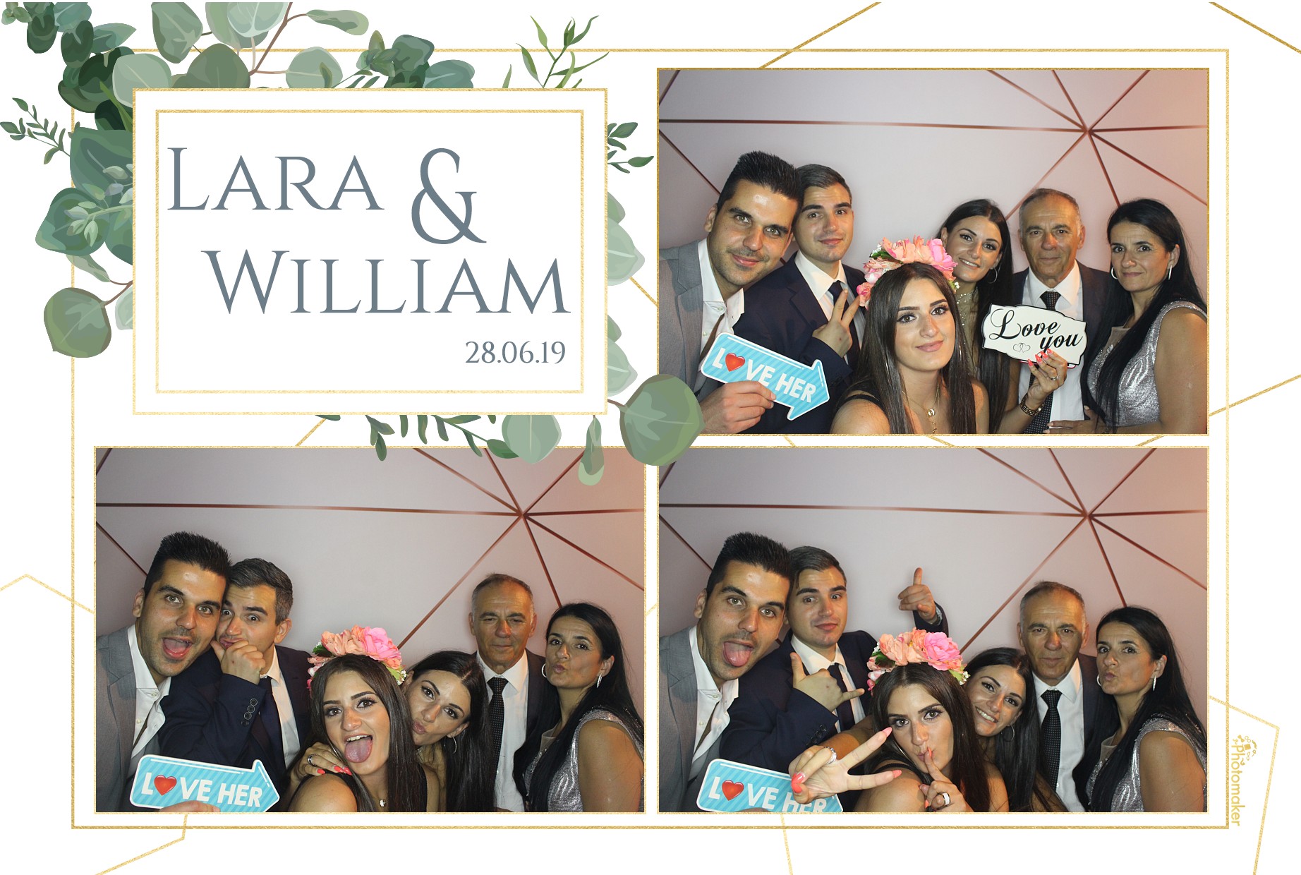 Lara & William's Wedding - Prints and Gifs | View more photos from the event at gallery.photomakerphotobooth.com.mt/u/PhotomakerMalta/Lara-Williams-Wedding-Prints-and-Gifs