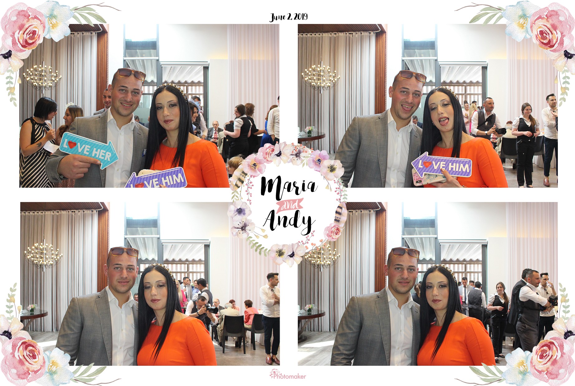 Maria and Andy's Wedding | View more photos from the event at gallery.photomakerphotobooth.com.mt/u/PhotomakerMalta/Maria-and-Andys-Wedding