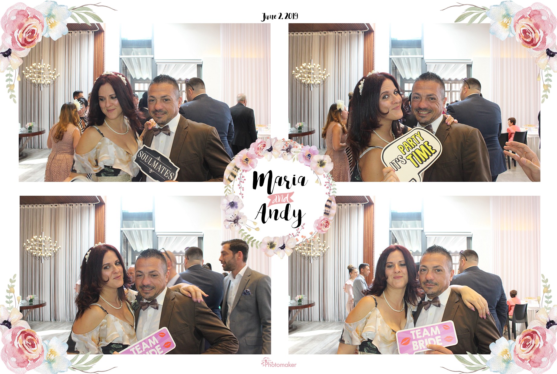 Maria and Andy's Wedding | View more photos from the event at gallery.photomakerphotobooth.com.mt/u/PhotomakerMalta/Maria-and-Andys-Wedding
