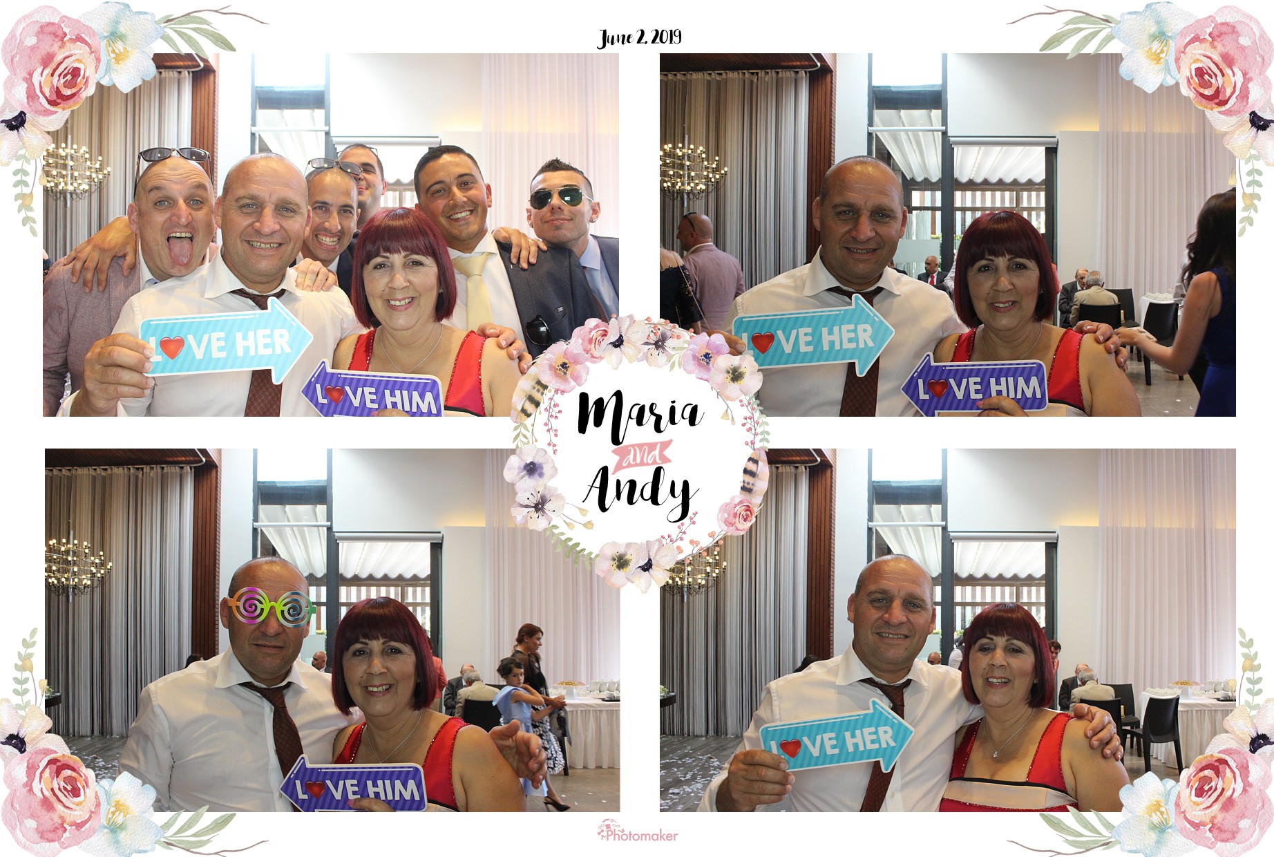 Maria and Andy's Wedding | View more photos from the event at gallery.photomakerphotobooth.com.mt/u/PhotomakerMalta/Maria-and-Andys-Wedding