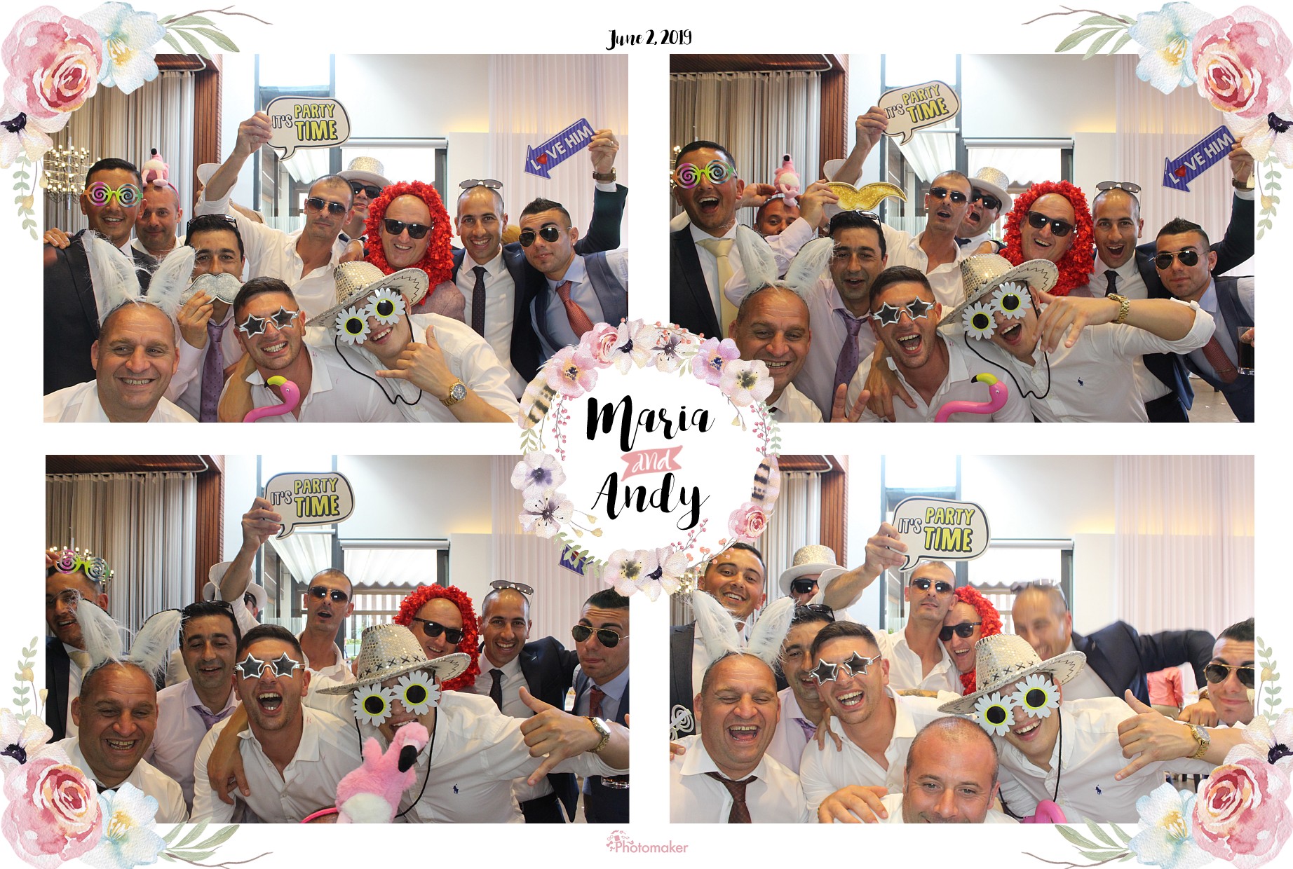 Maria and Andy's Wedding | View more photos from the event at gallery.photomakerphotobooth.com.mt/u/PhotomakerMalta/Maria-and-Andys-Wedding
