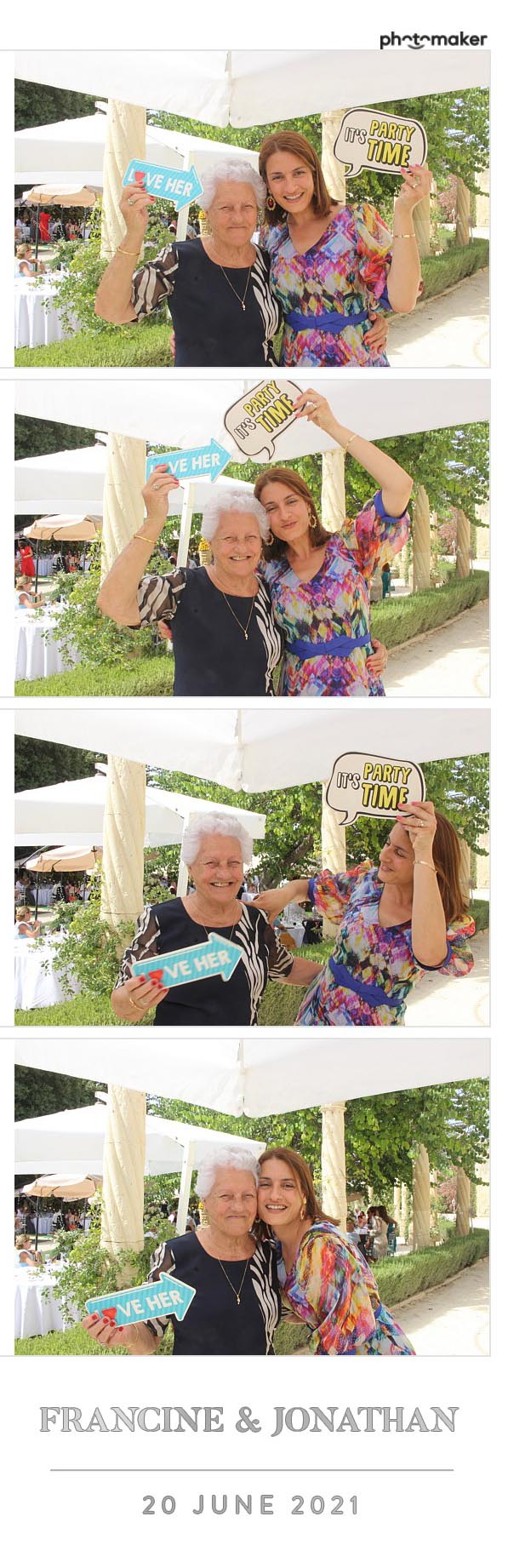 Francine & Jonathan's Wedding | View more photos from the event at gallery.photomakerphotobooth.com.mt/u/PhotomakerMalta/Francine-Jonathans-Wedding