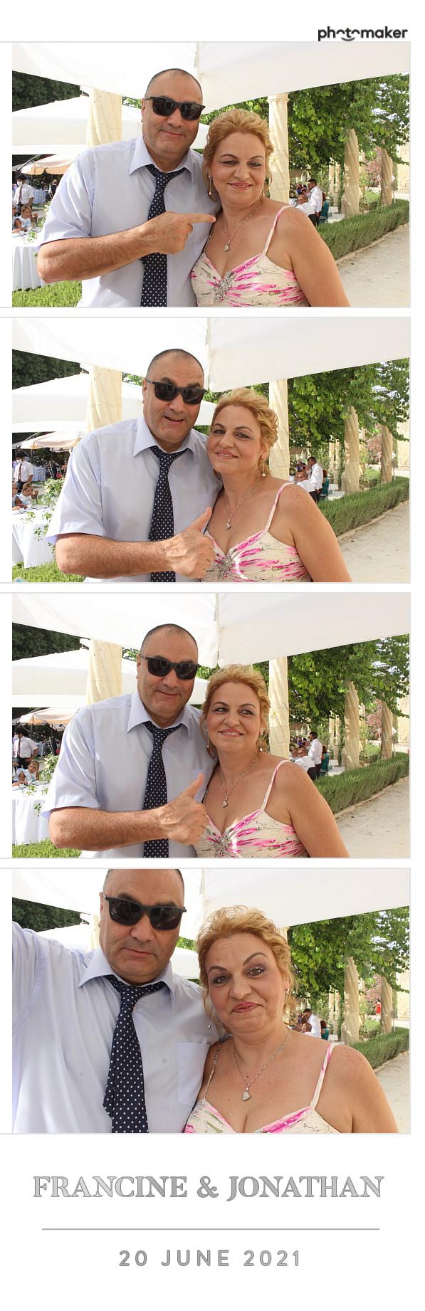 Francine & Jonathan's Wedding | View more photos from the event at gallery.photomakerphotobooth.com.mt/u/PhotomakerMalta/Francine-Jonathans-Wedding