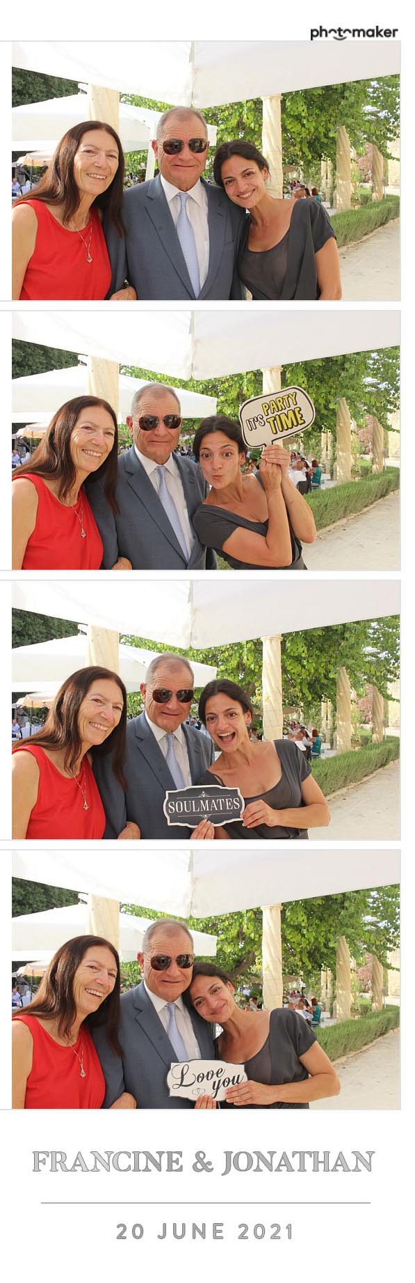 Francine & Jonathan's Wedding | View more photos from the event at gallery.photomakerphotobooth.com.mt/u/PhotomakerMalta/Francine-Jonathans-Wedding