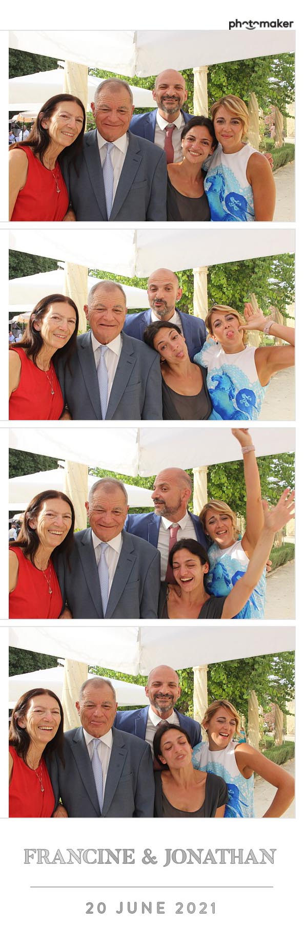 Francine & Jonathan's Wedding | View more photos from the event at gallery.photomakerphotobooth.com.mt/u/PhotomakerMalta/Francine-Jonathans-Wedding